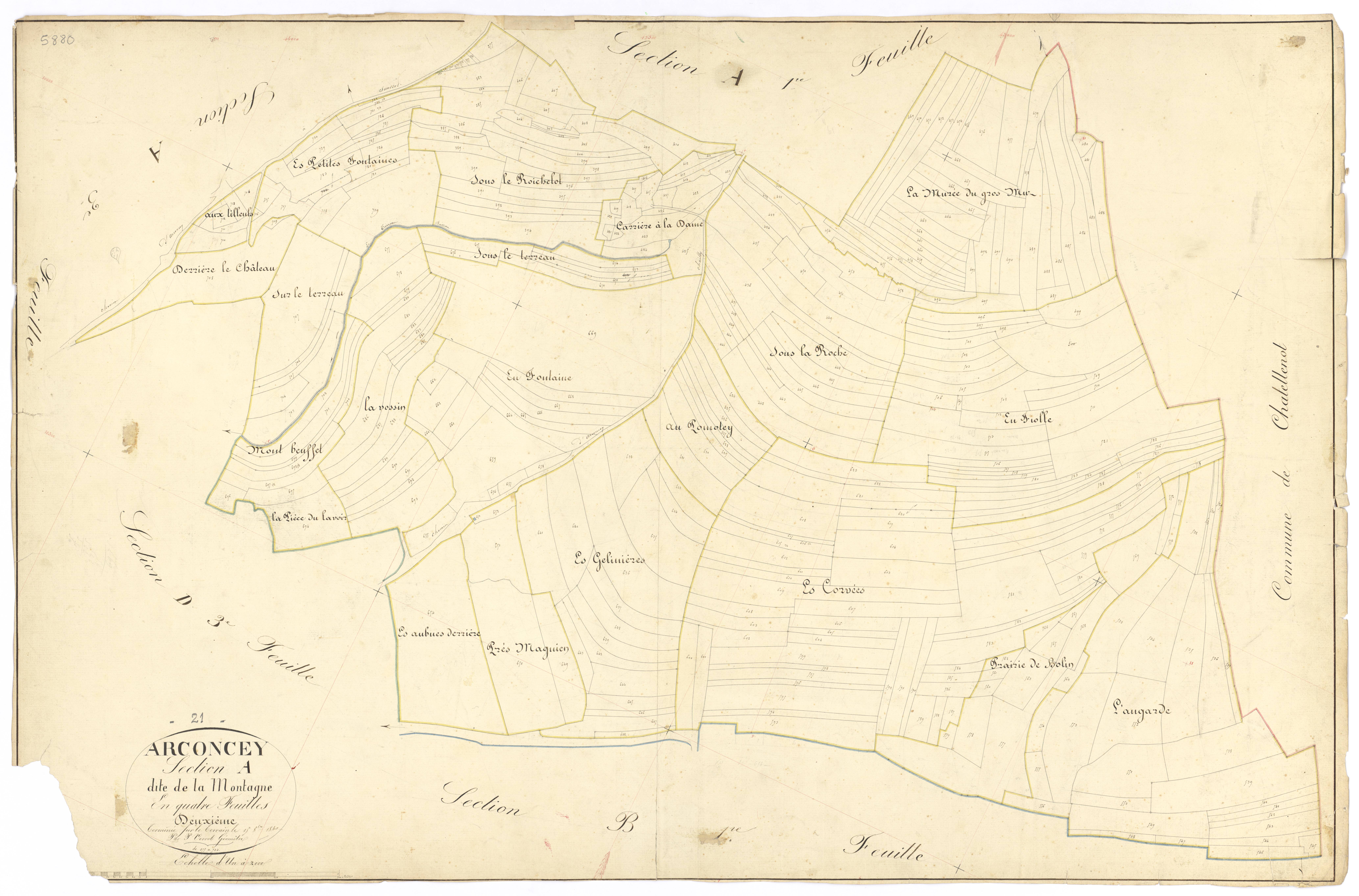 Arconcey - Section A2 - 3 P PLAN 23/3
