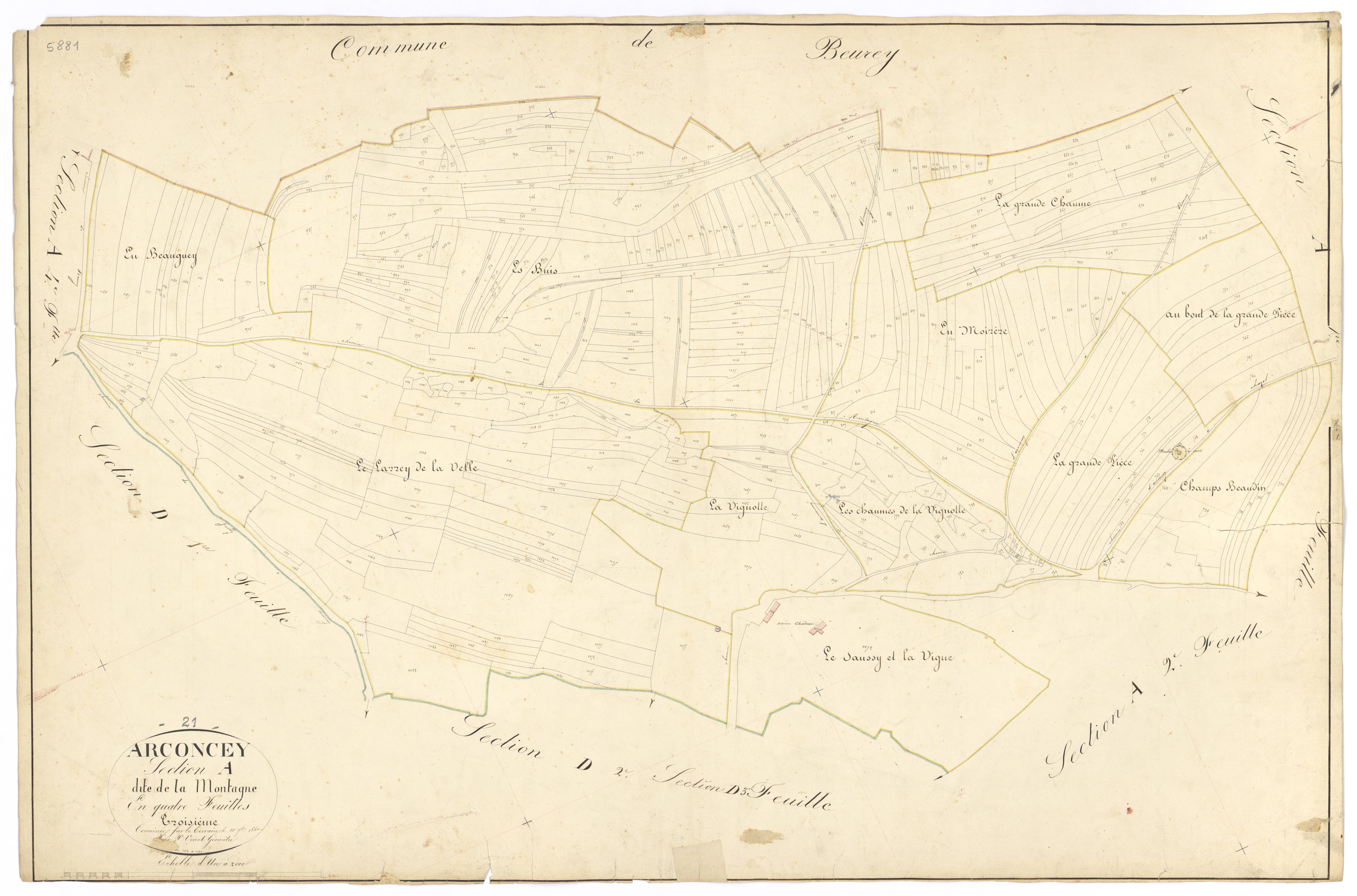 Arconcey - Section A3 - 3 P PLAN 23/4