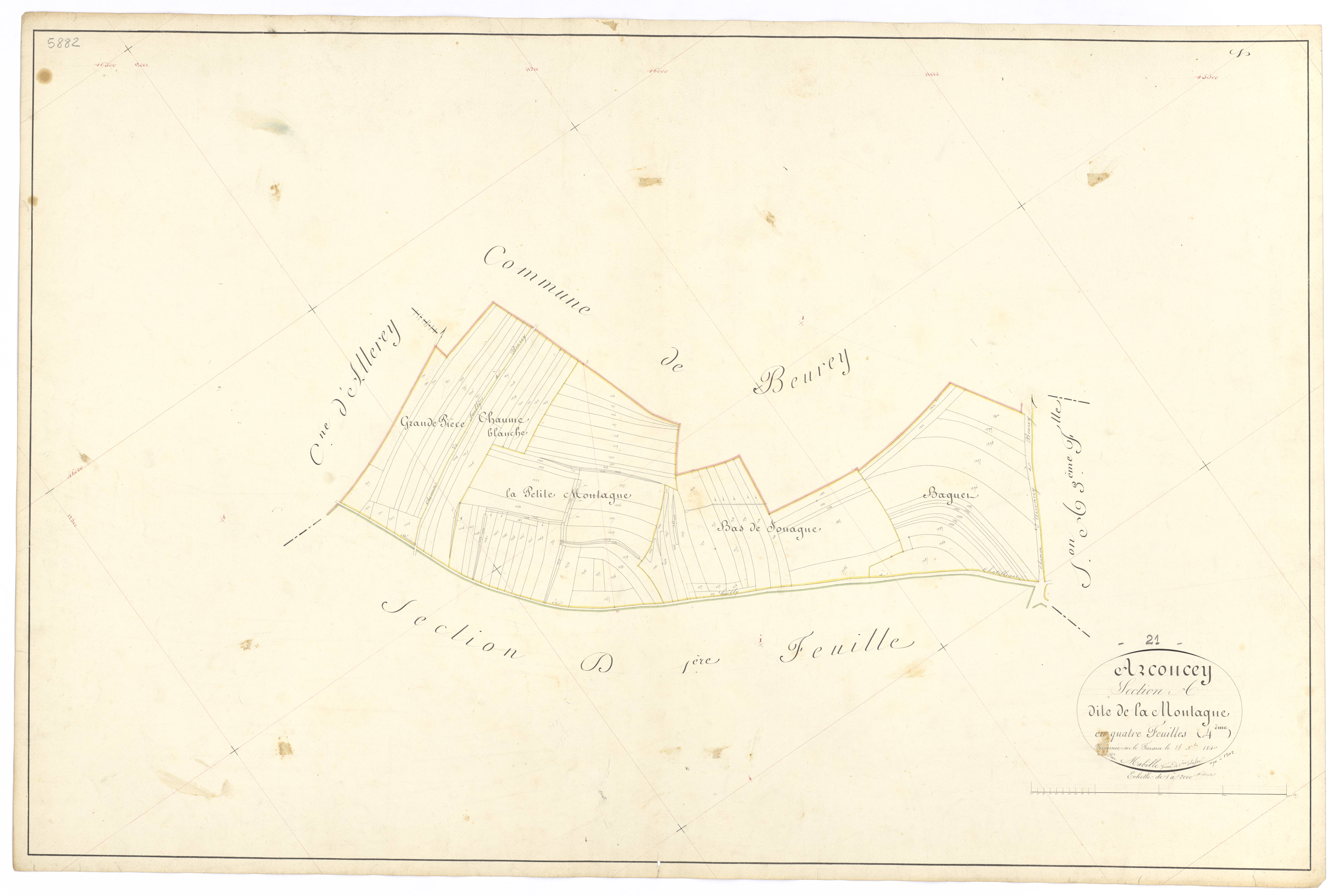 Arconcey - Section A4 - 3 P PLAN 23/5
