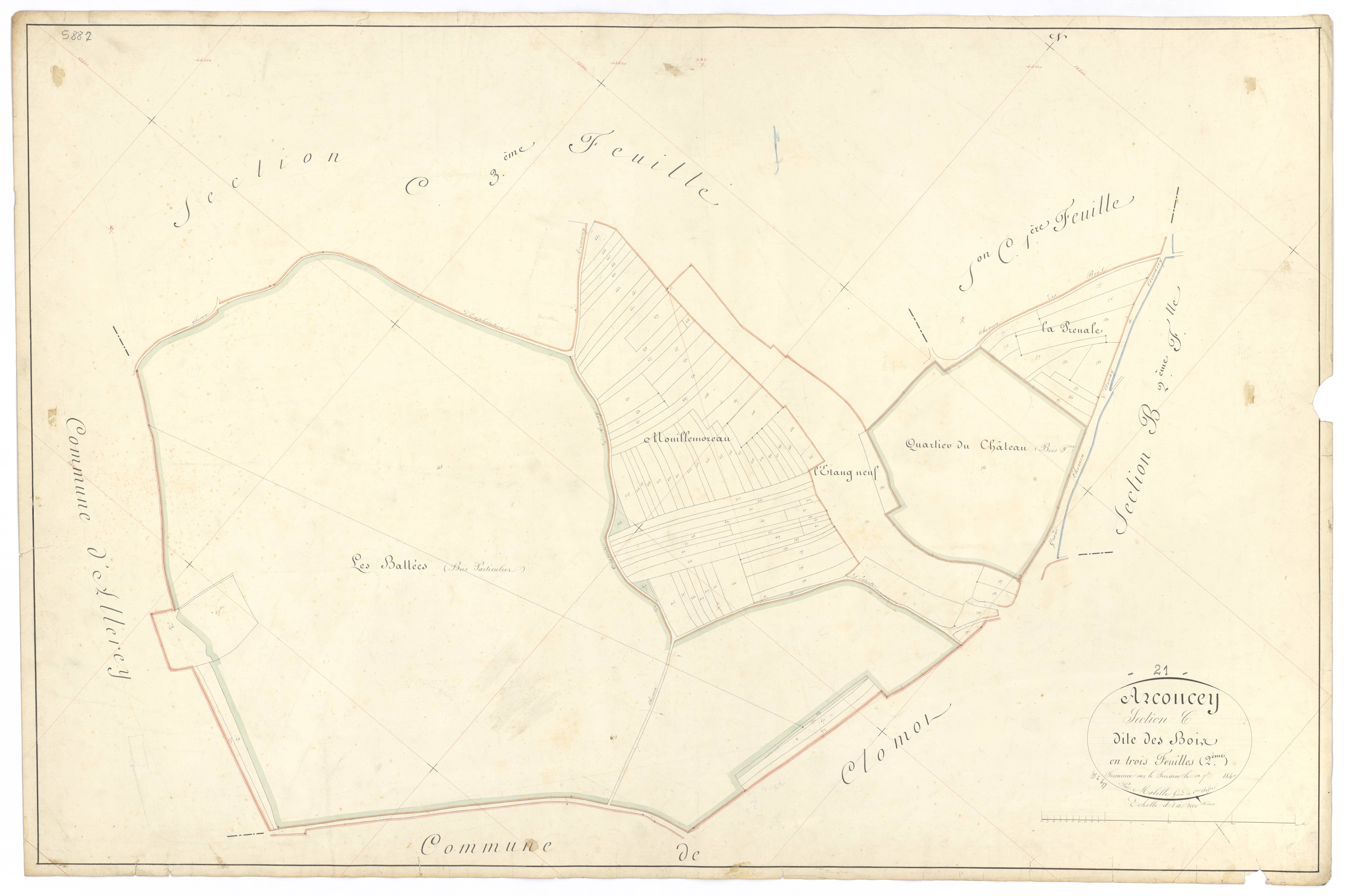 Arconcey - Section C2 - 3 P PLAN 23/10