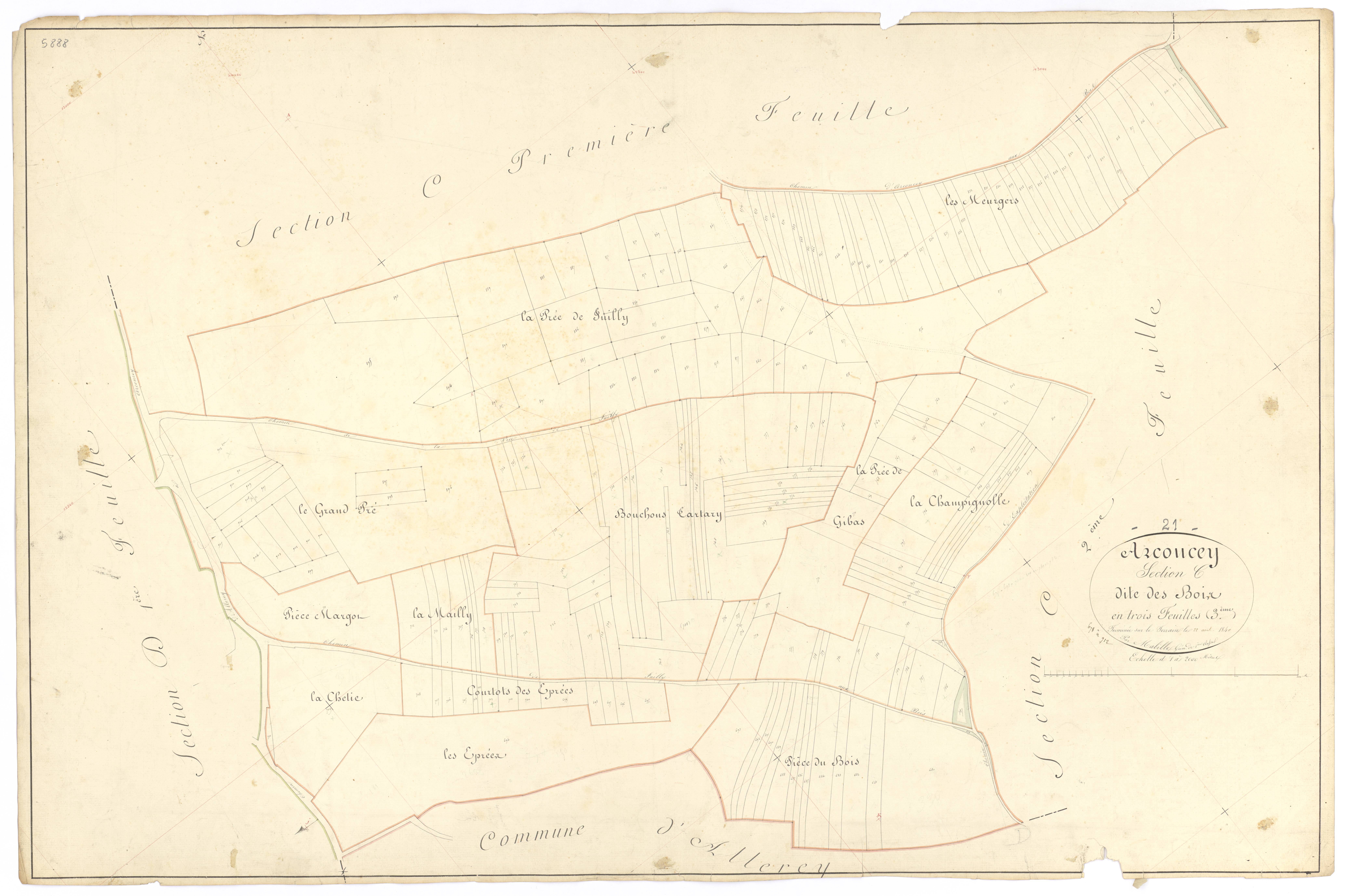 Arconcey - Section C3 - 3 P PLAN 23/11