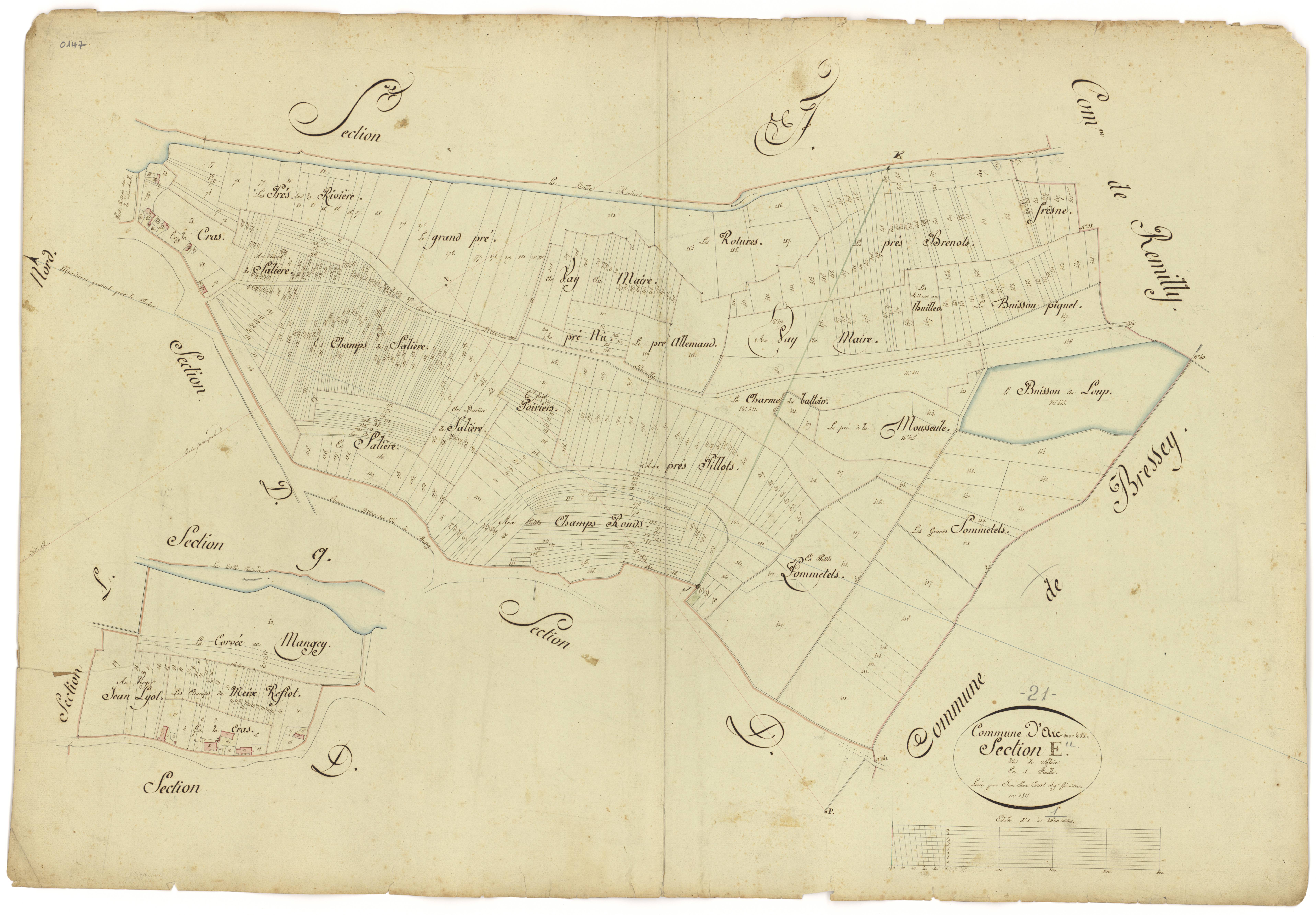 Arc-sur-Tille - Section E - 3 P PLAN 24/6