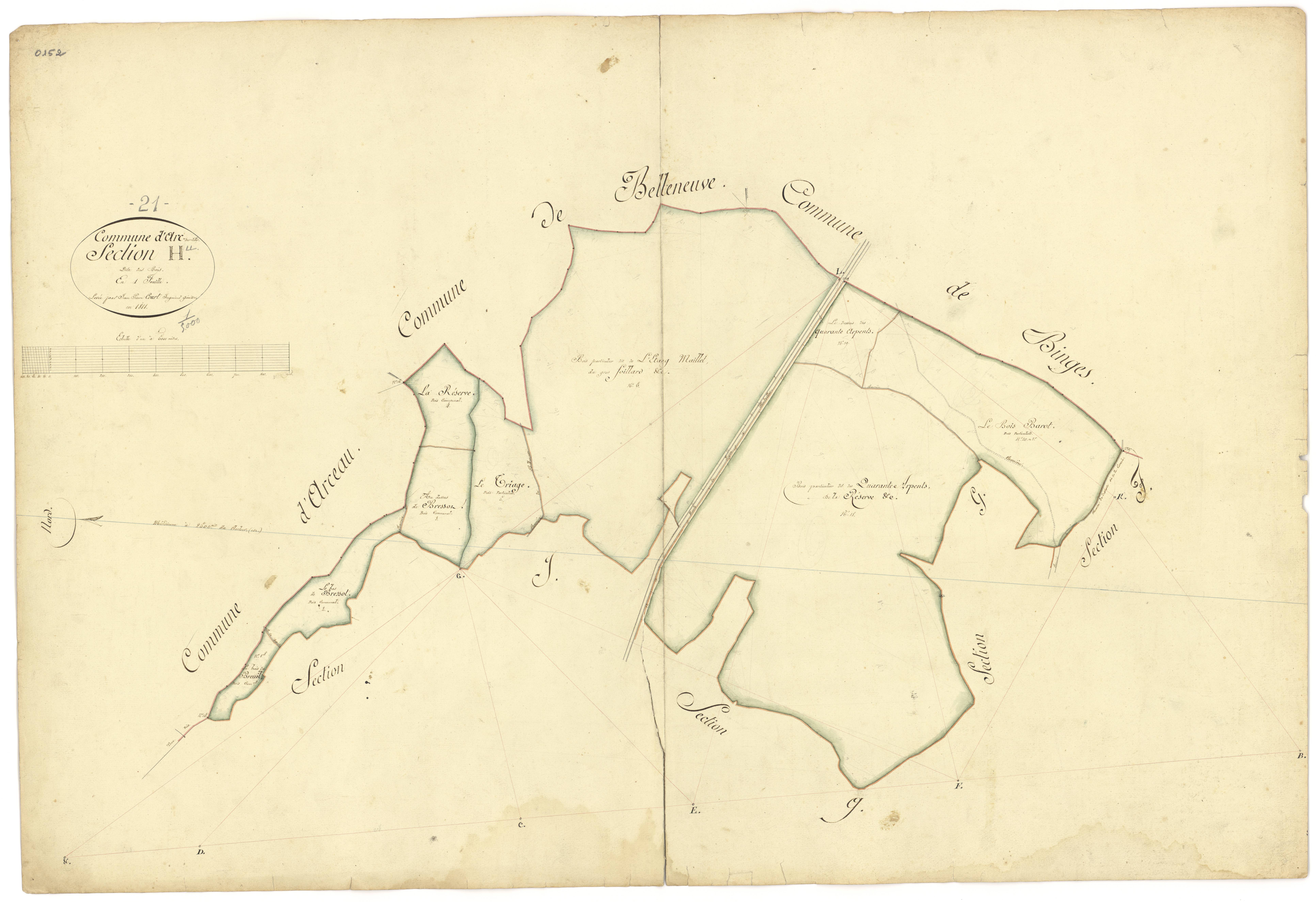 Arc-sur-Tille - Section H - 3 P PLAN 24/11