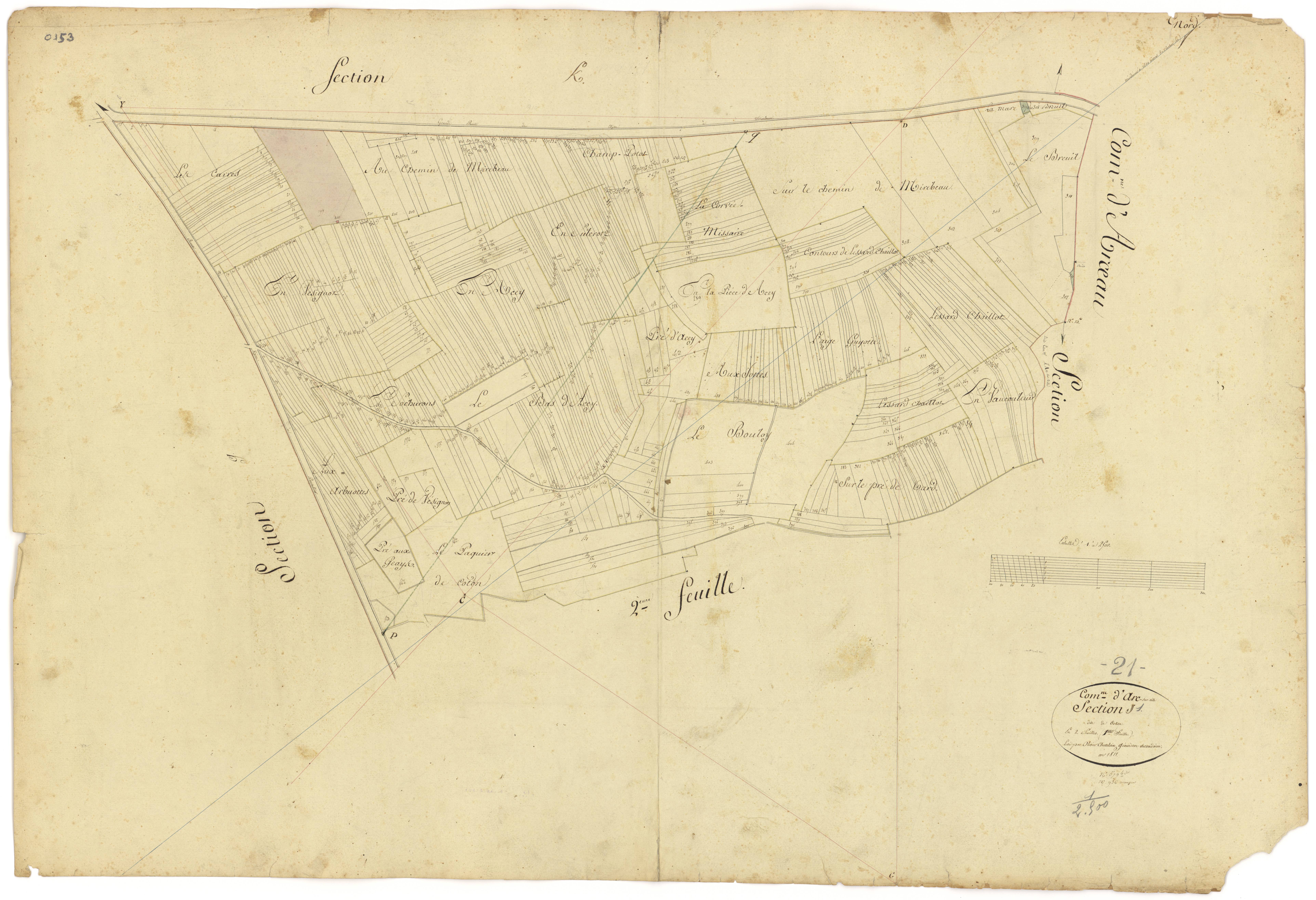 Arc-sur-Tille - Section J1 - 3 P PLAN 24/12