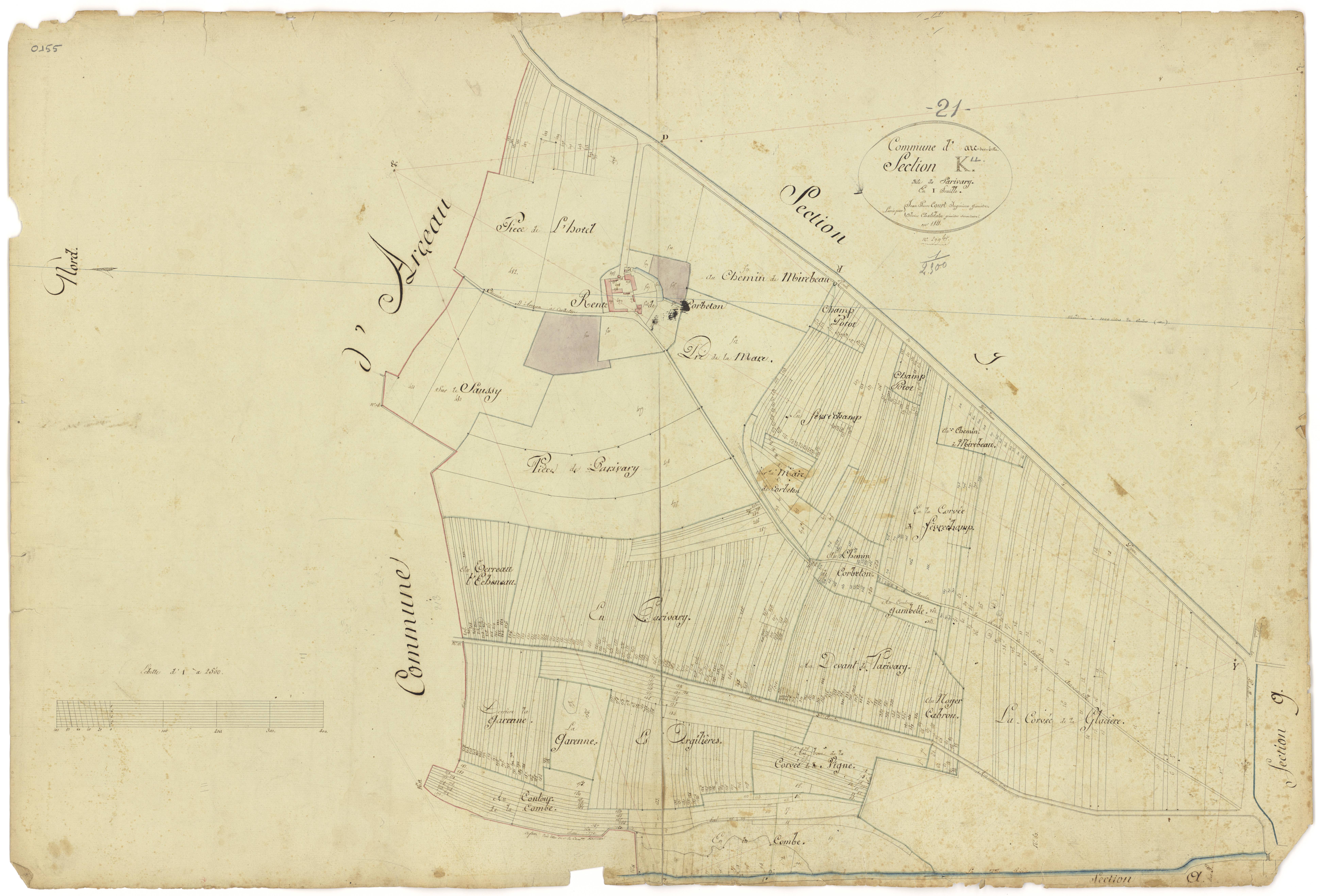 Arc-sur-Tille - Section K - 3 P PLAN 24/14