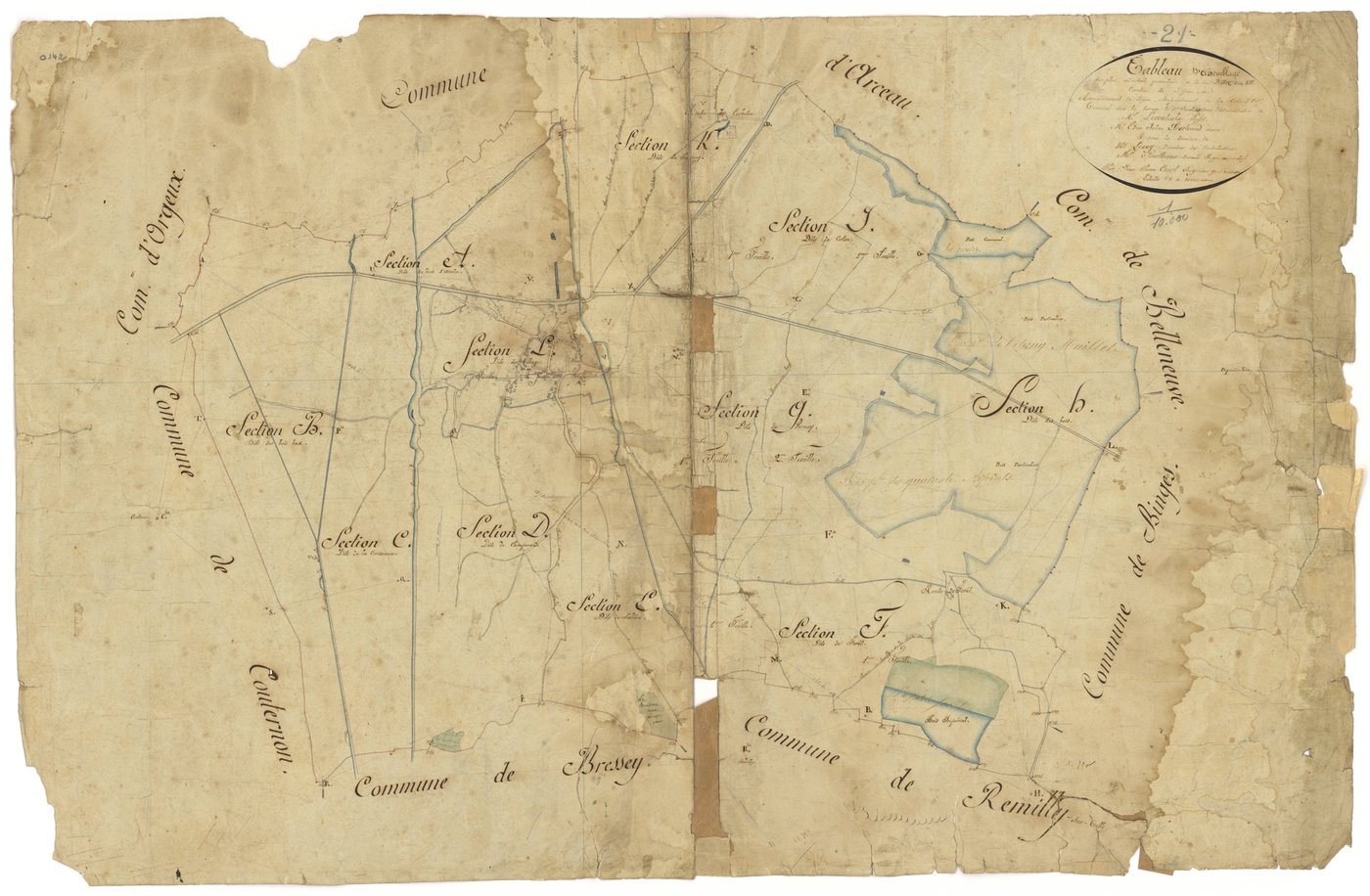 Arc-sur-Tille - Tableau d'assemblage - 3 P PLAN 24/1