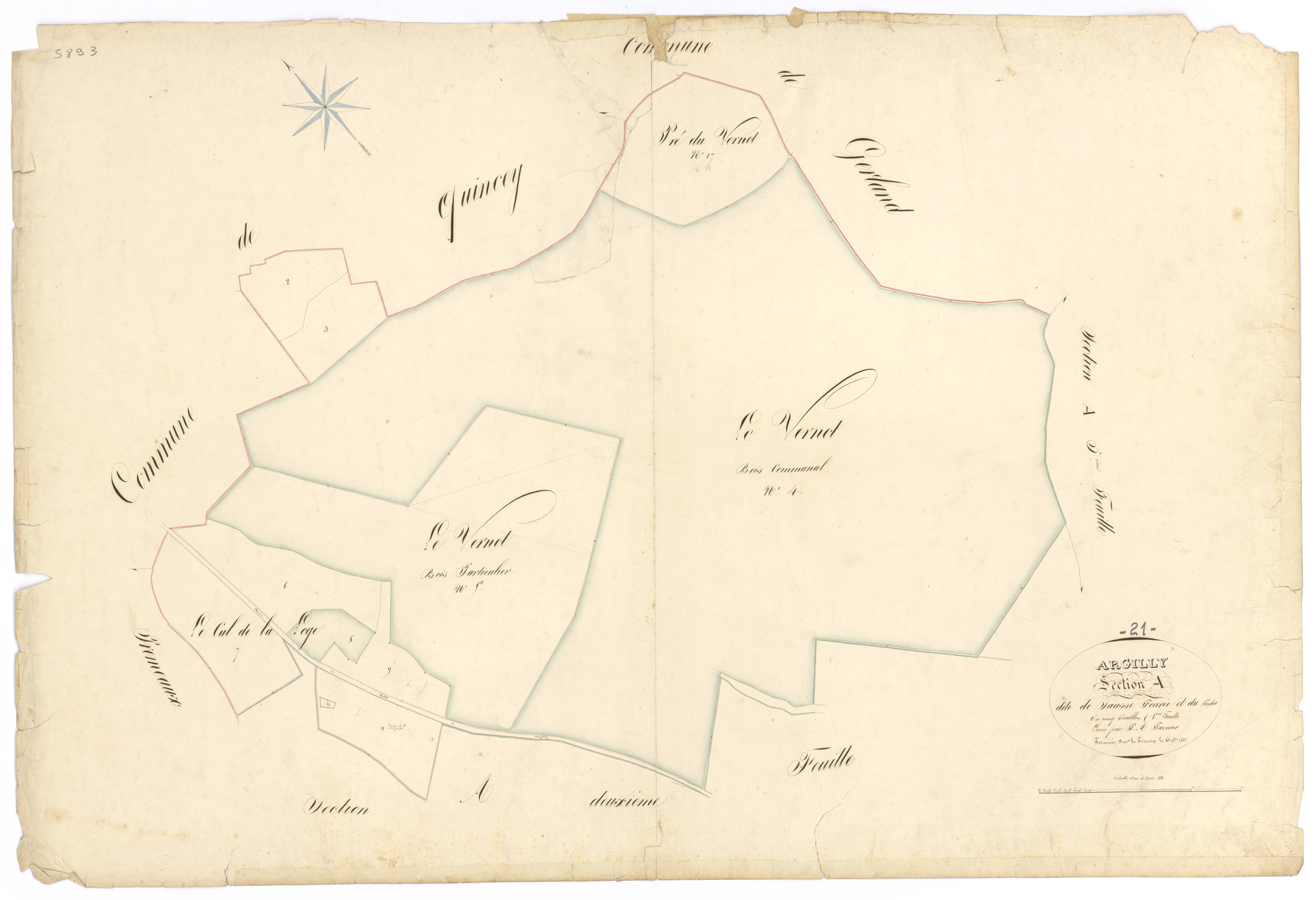 Argilly - Section A1 - 3 P PLAN 25/2
