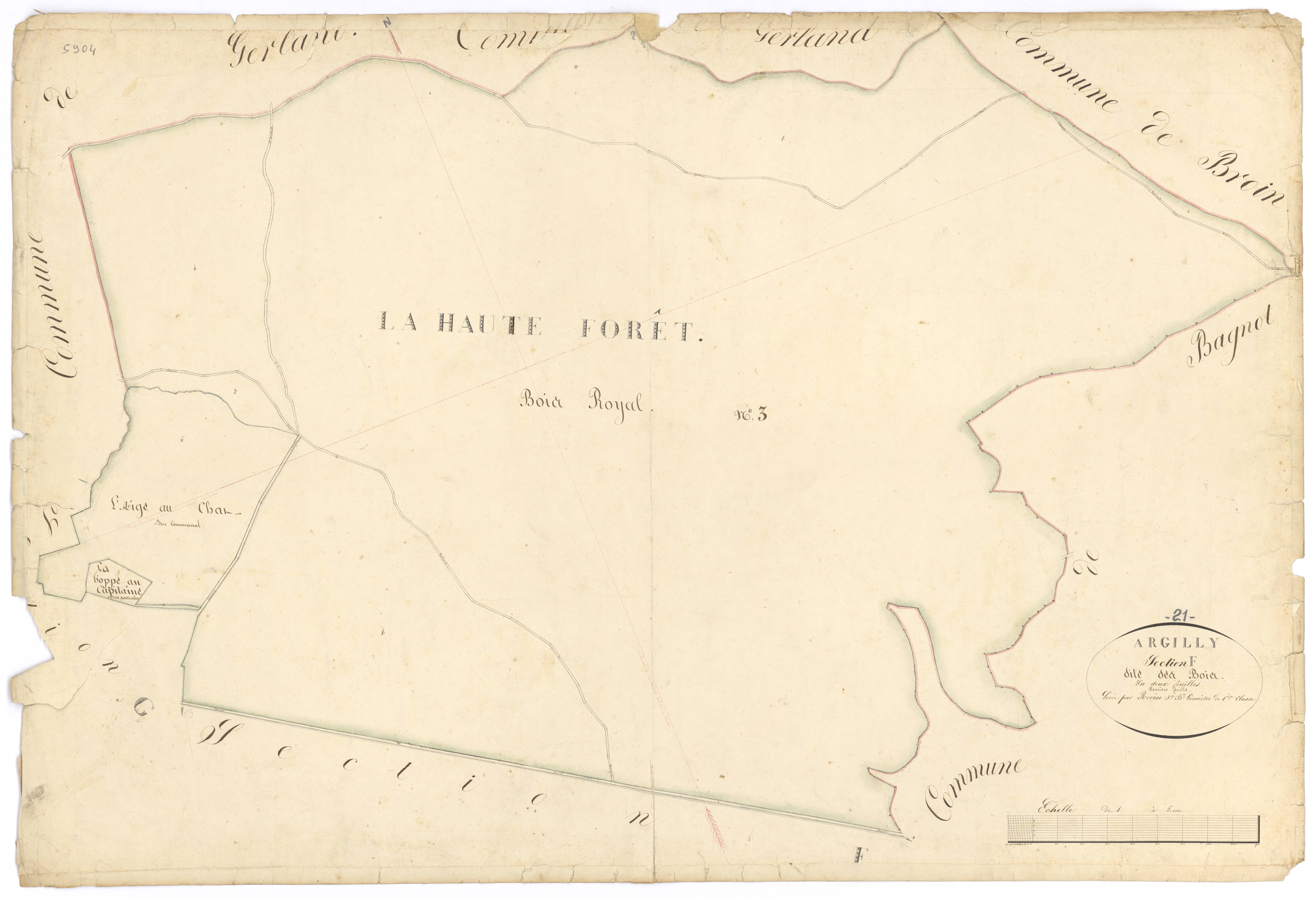 Argilly - Section F1 - 3 P PLAN 25/13