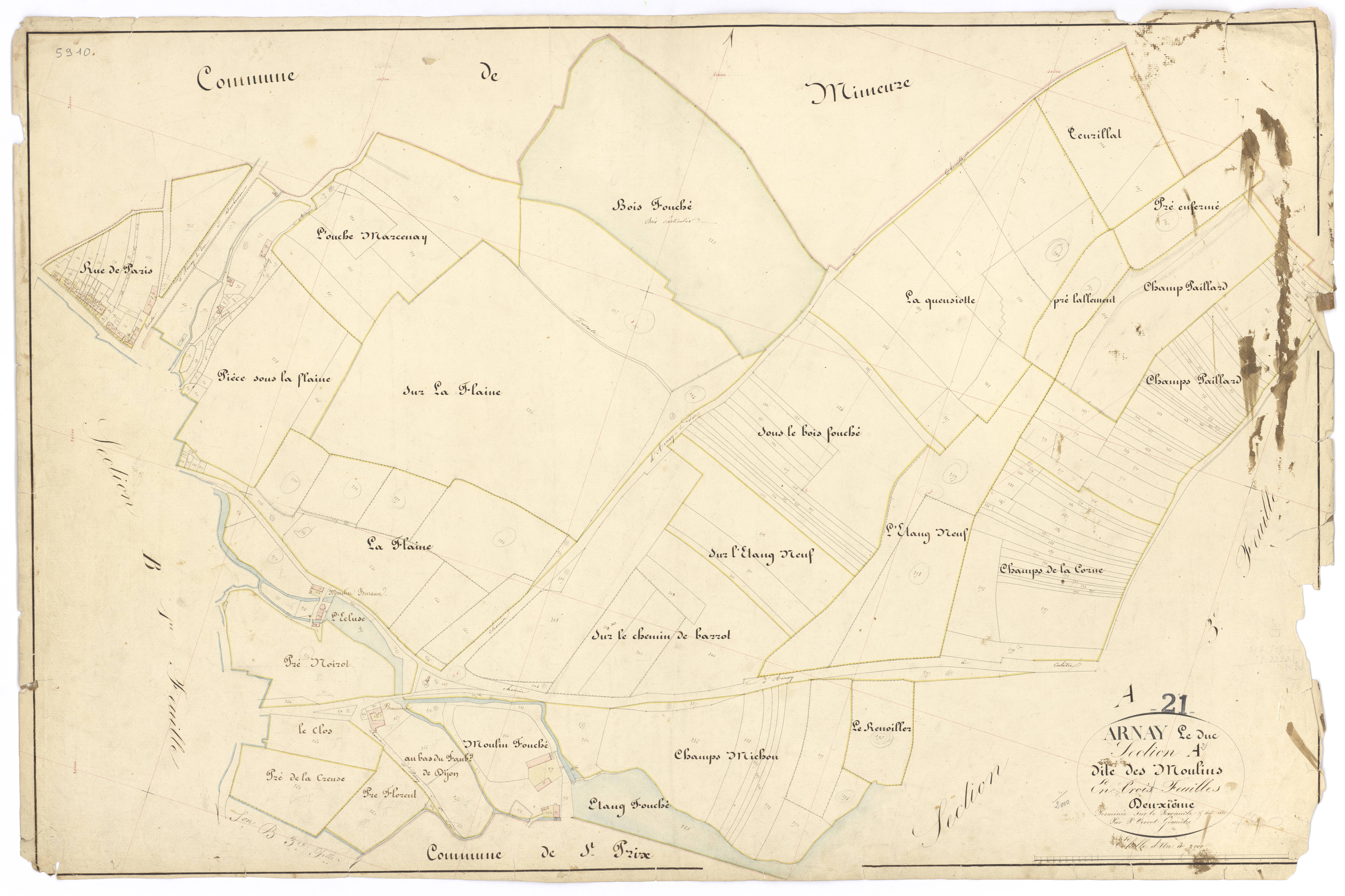 Arnay-le-Duc - Section A2 - 3 P PLAN 26/3