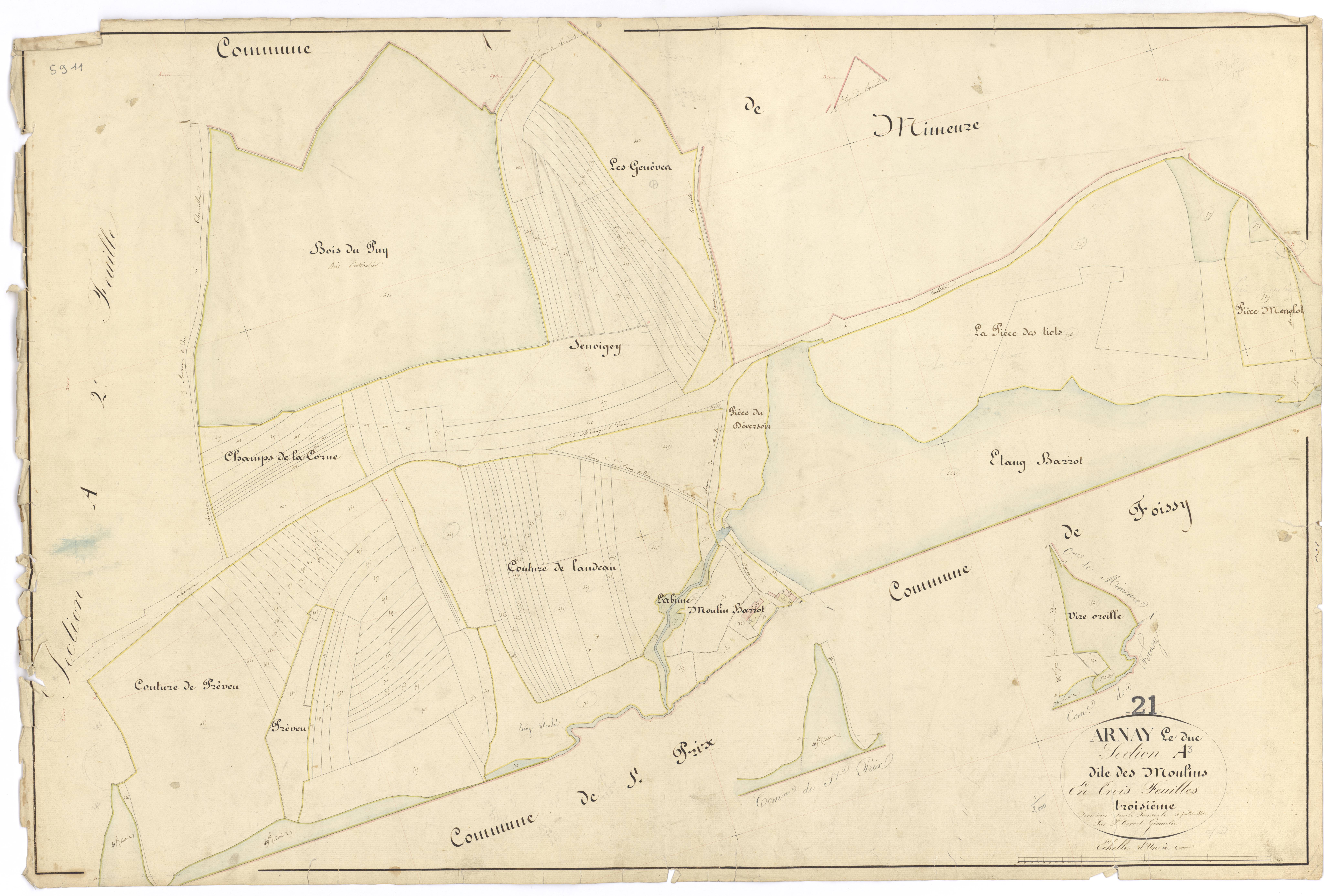 Arnay-le-Duc - Section A3 - 3 P PLAN 26/4