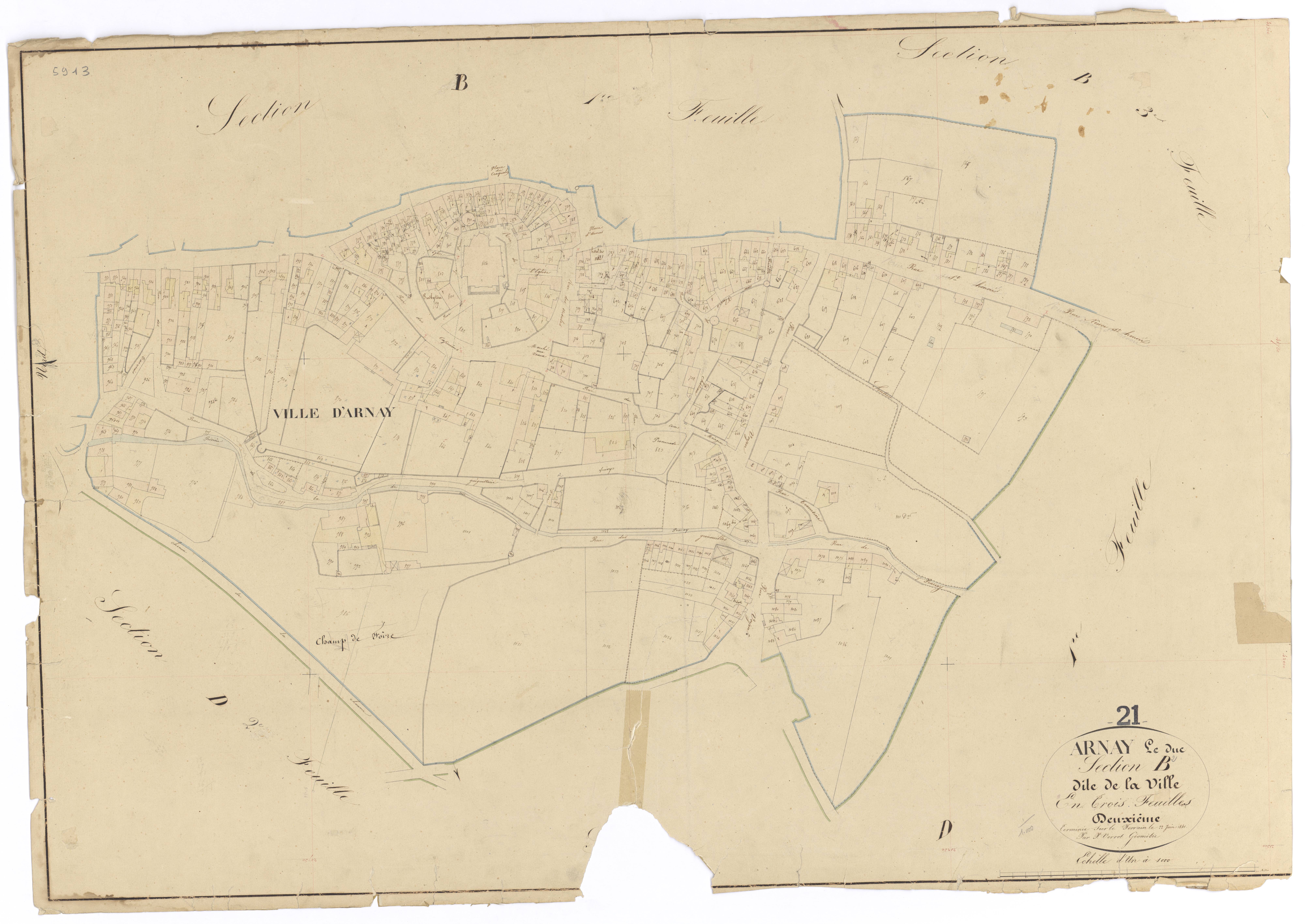 Arnay-le-Duc - Section B2 - 3 P PLAN 26/6