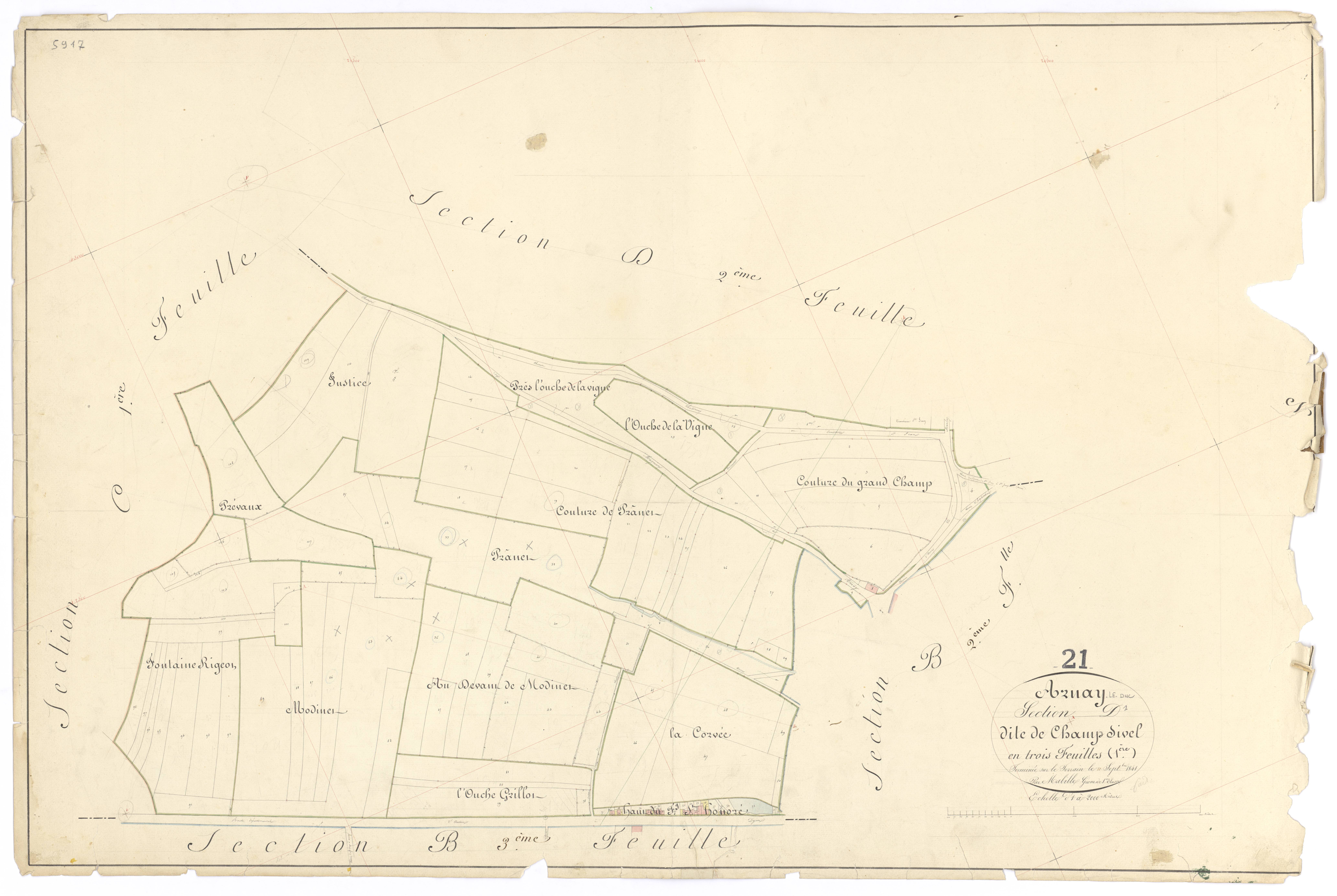 Arnay-le-Duc - Section D1 - 3 P PLAN 26/10