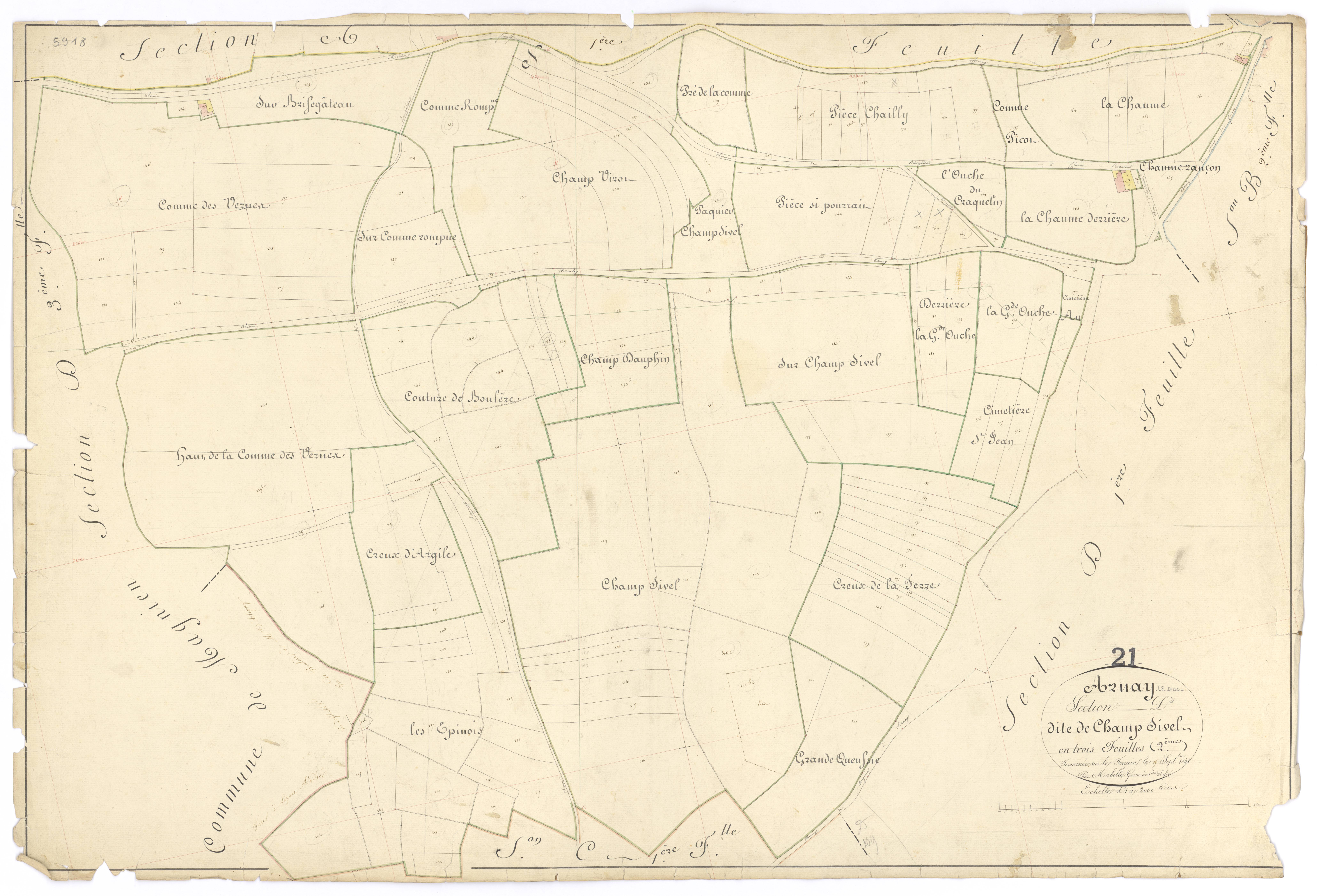 Arnay-le-Duc - Section D2 - 3 P PLAN 26/11