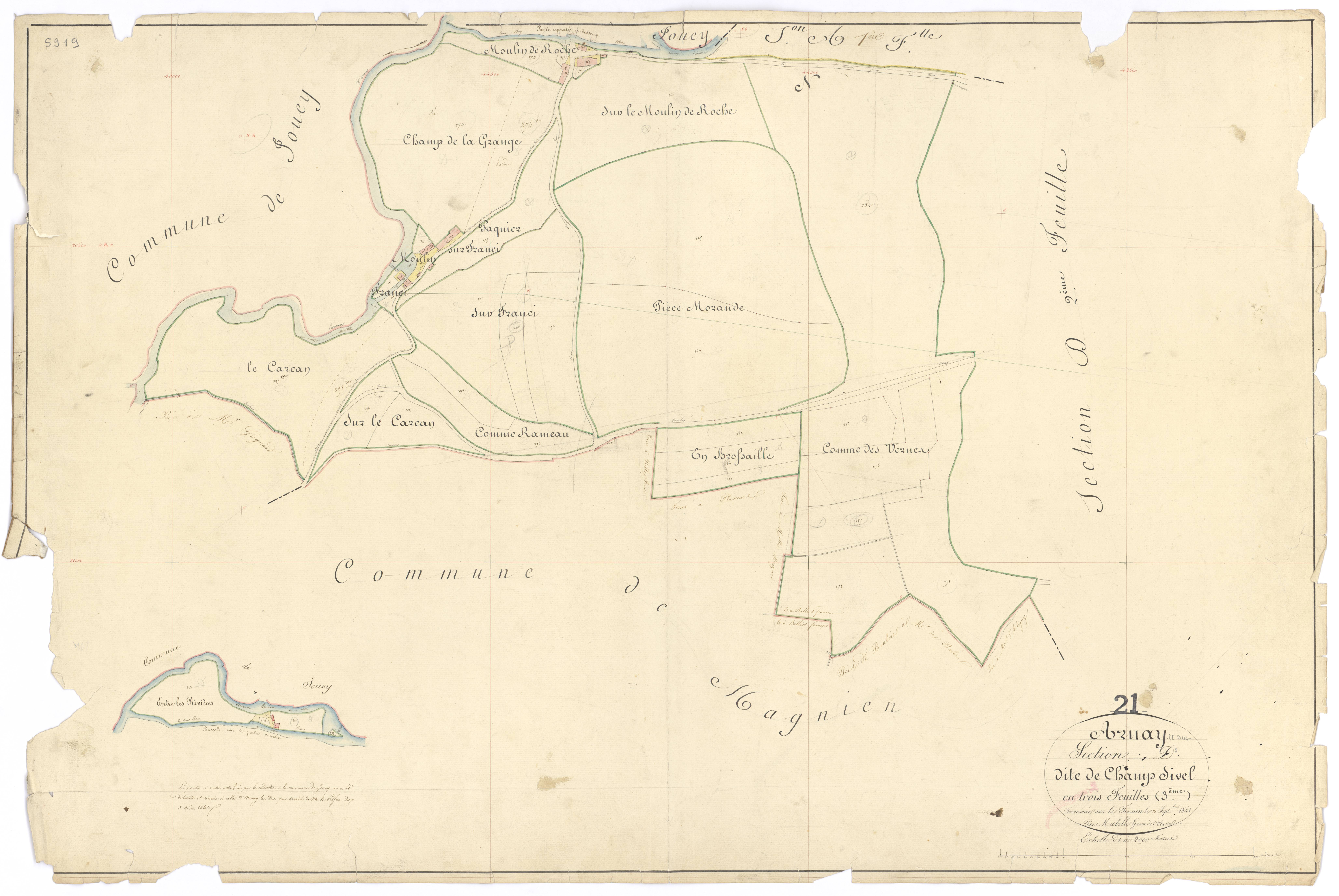 Arnay-le-Duc - Section D3 - 3 P PLAN 26/12