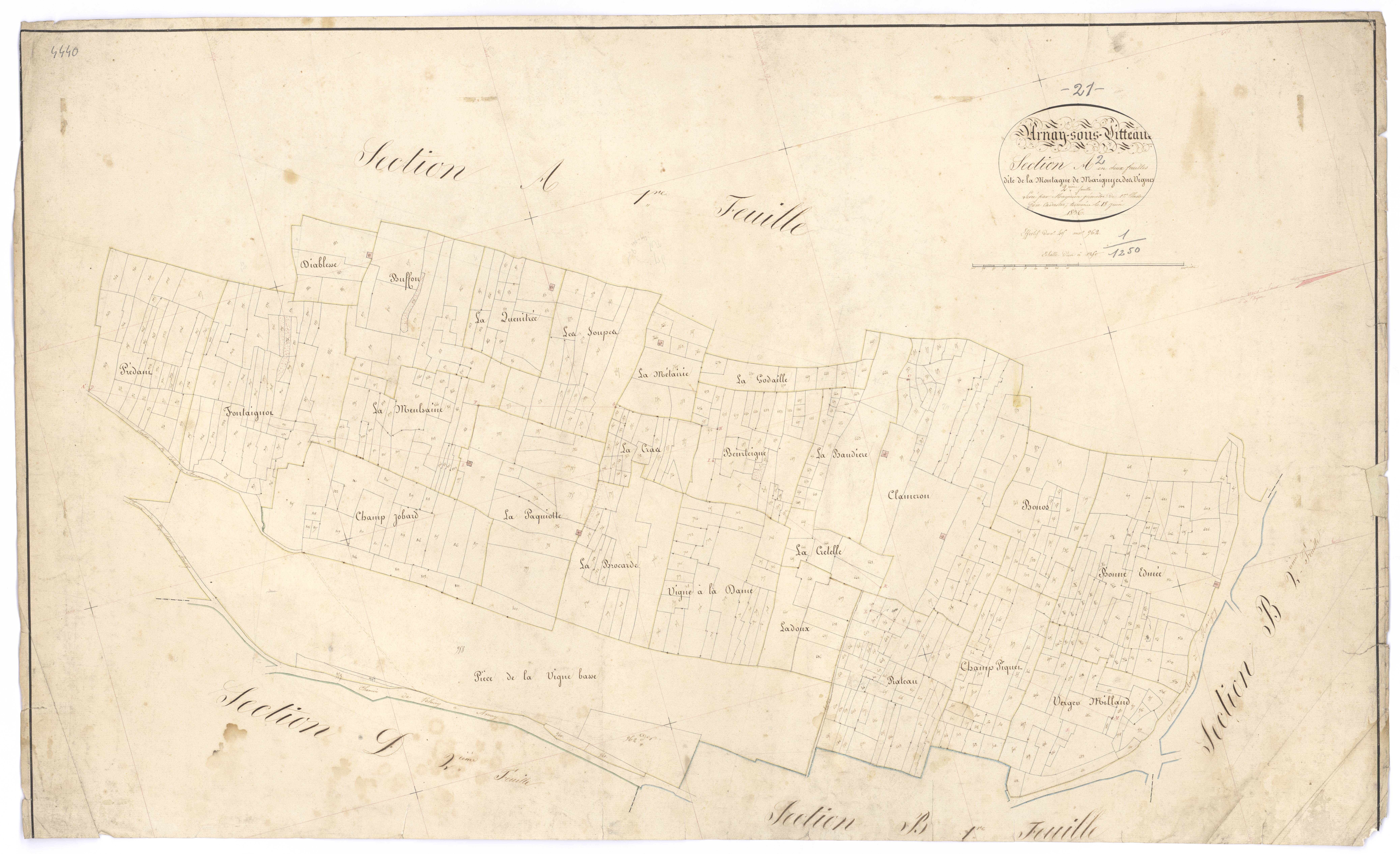 Arnay-sous-Vitteaux - Section A2 - 3 P PLAN 27/3