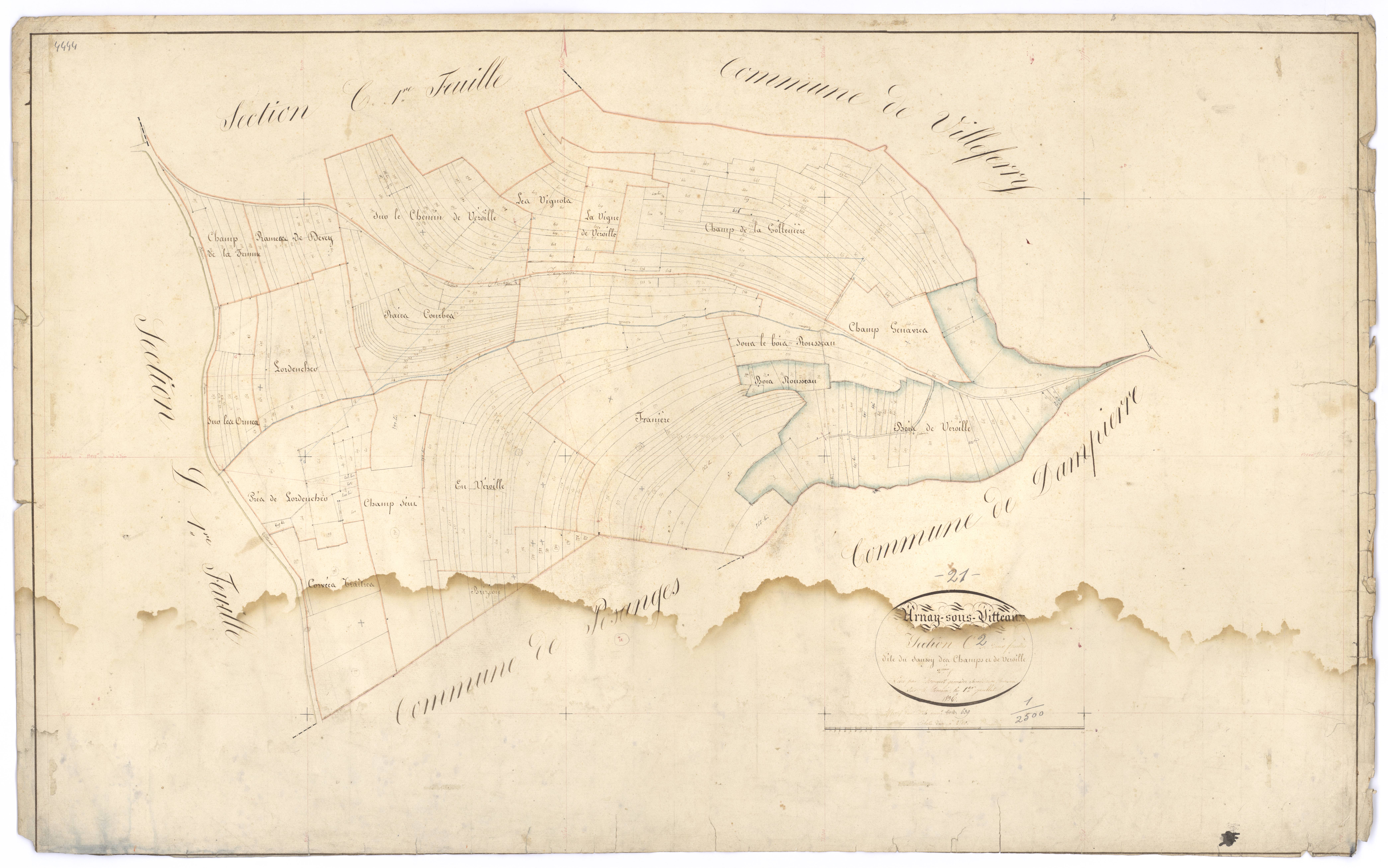 Arnay-sous-Vitteaux - Section C2 - 3 P PLAN 27/7