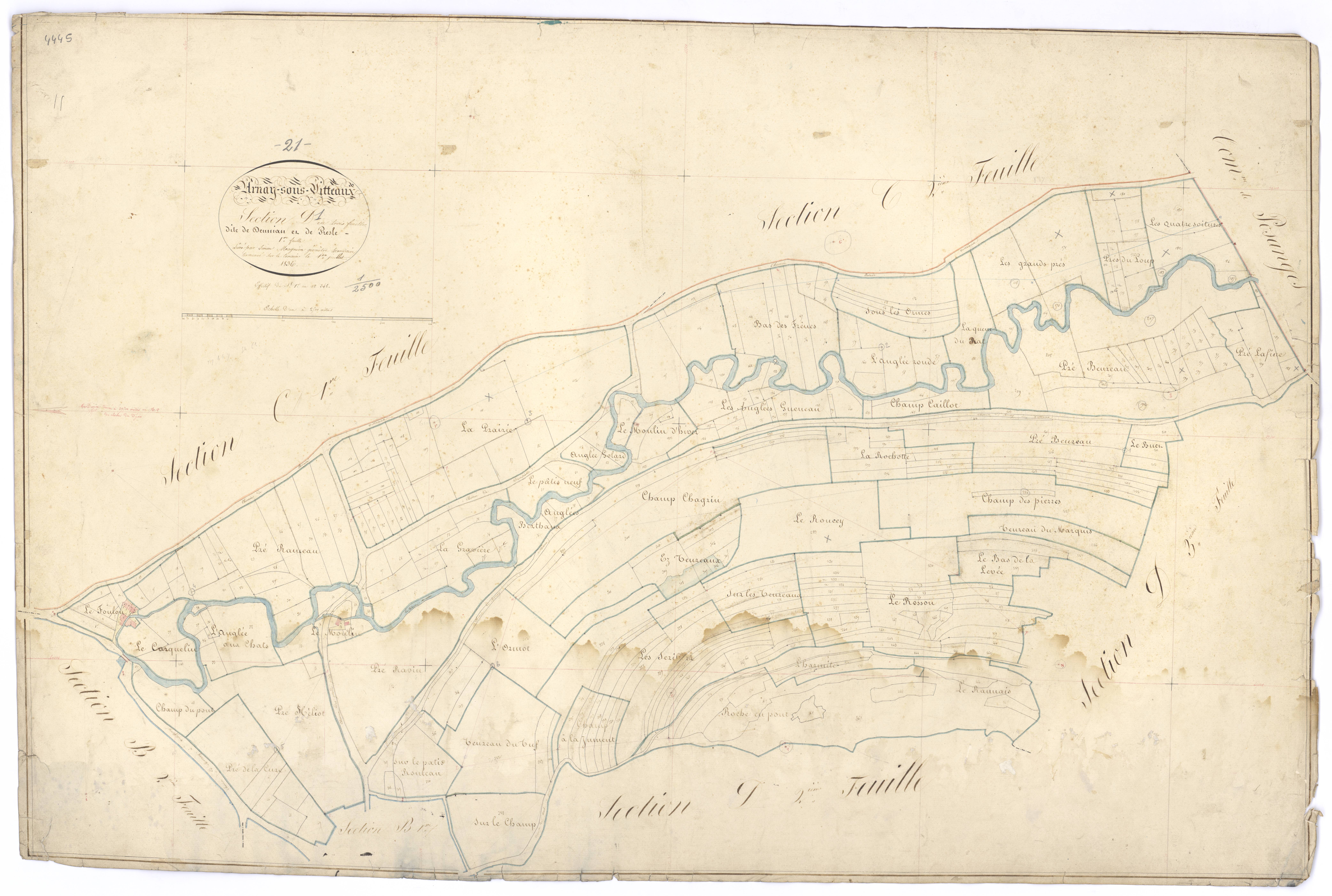 Arnay-sous-Vitteaux - Section D1 - 3 P PLAN 27/8