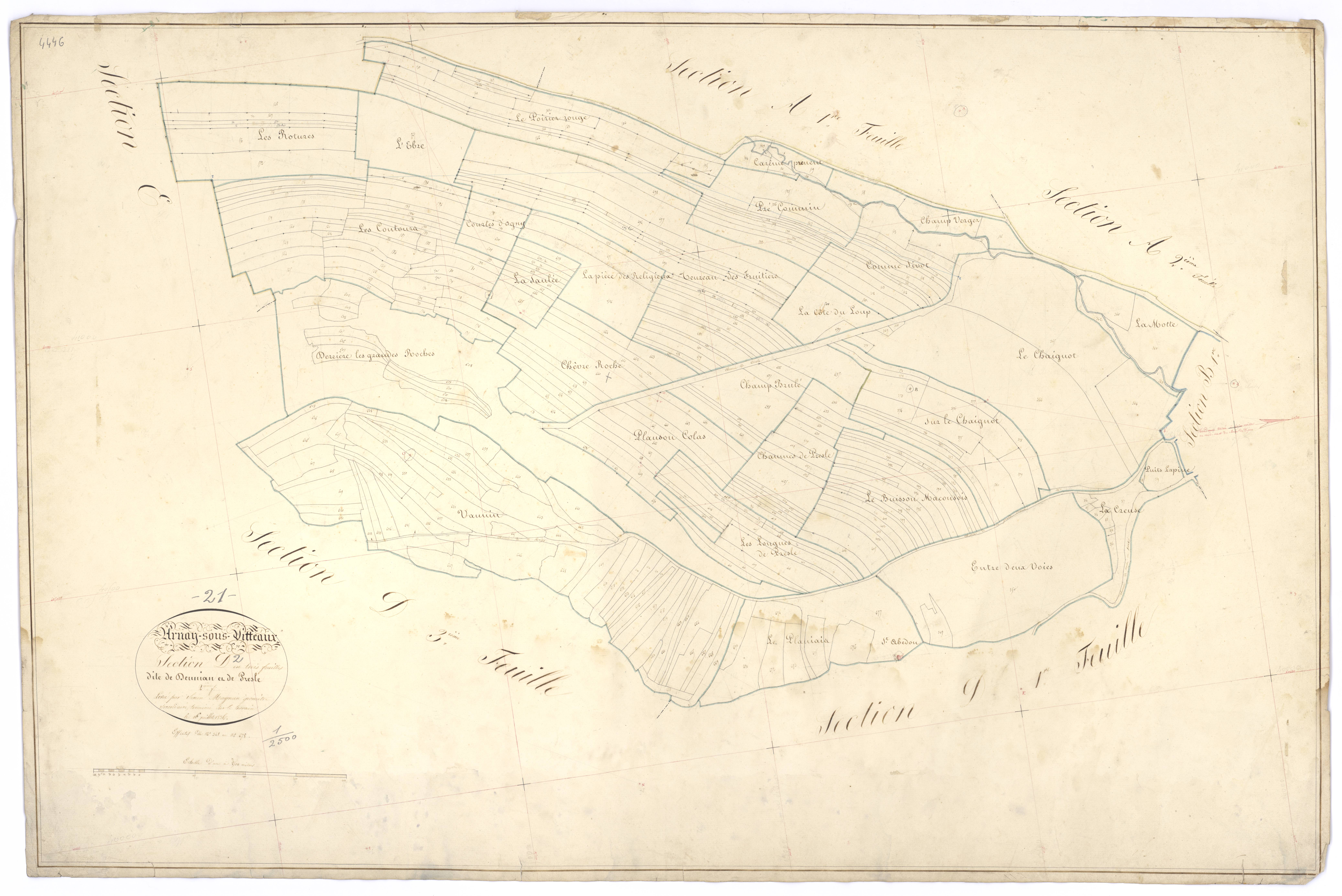 Arnay-sous-Vitteaux - Section D2 - 3 P PLAN 27/9