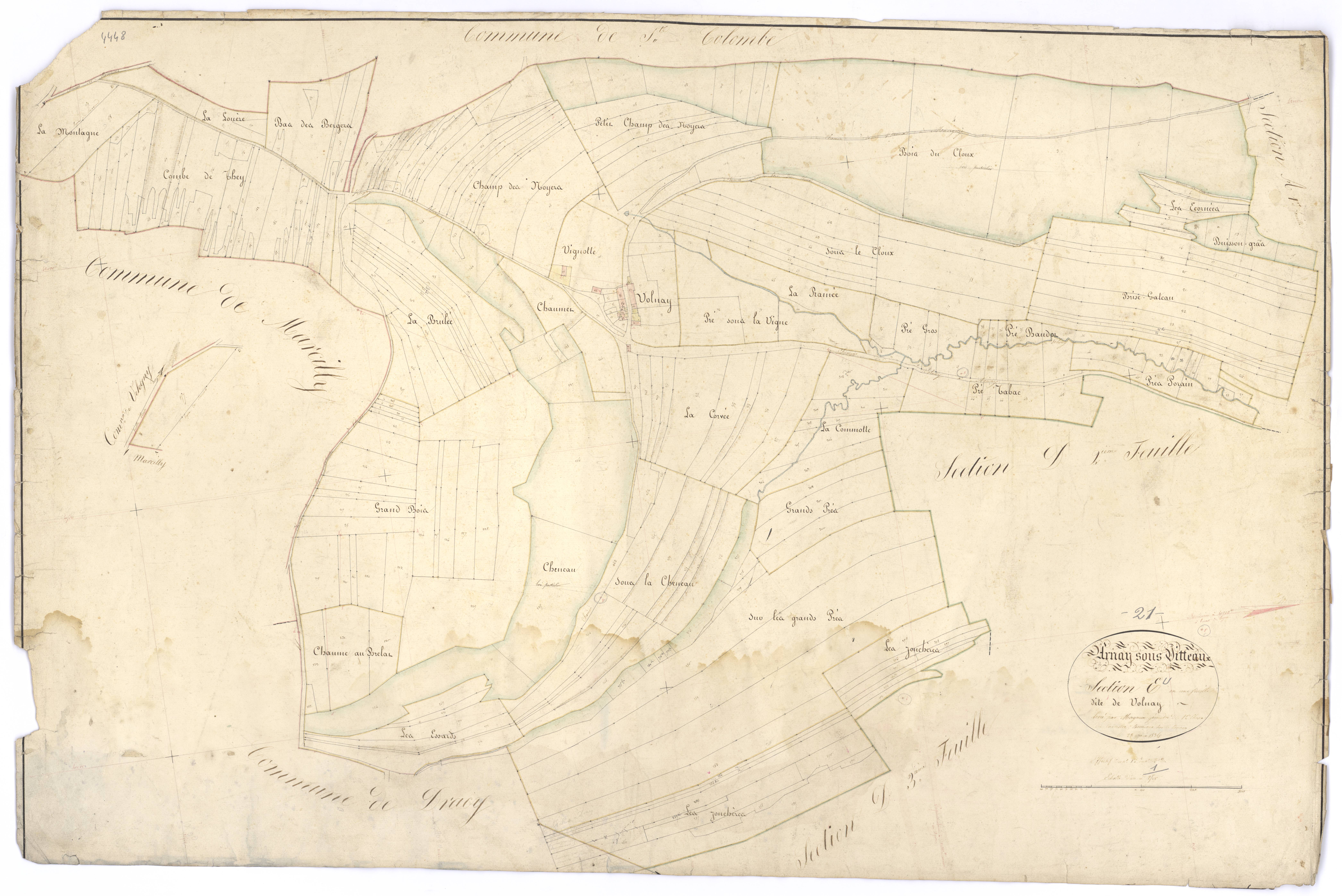 Arnay-sous-Vitteaux - Section E - 3 P PLAN 27/11