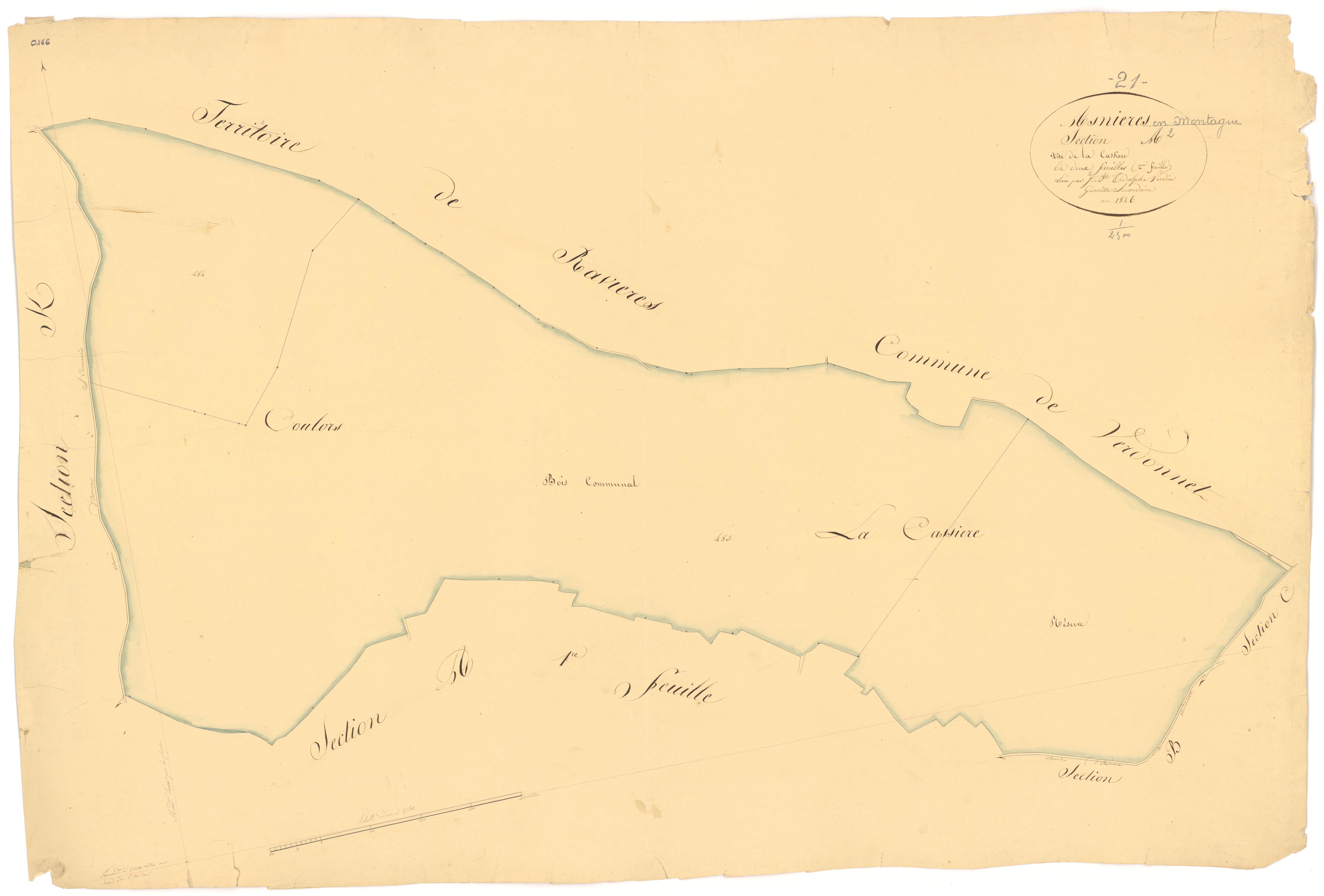 Asnières-en-Montagne - Section A2 - 3 P PLAN 29/3