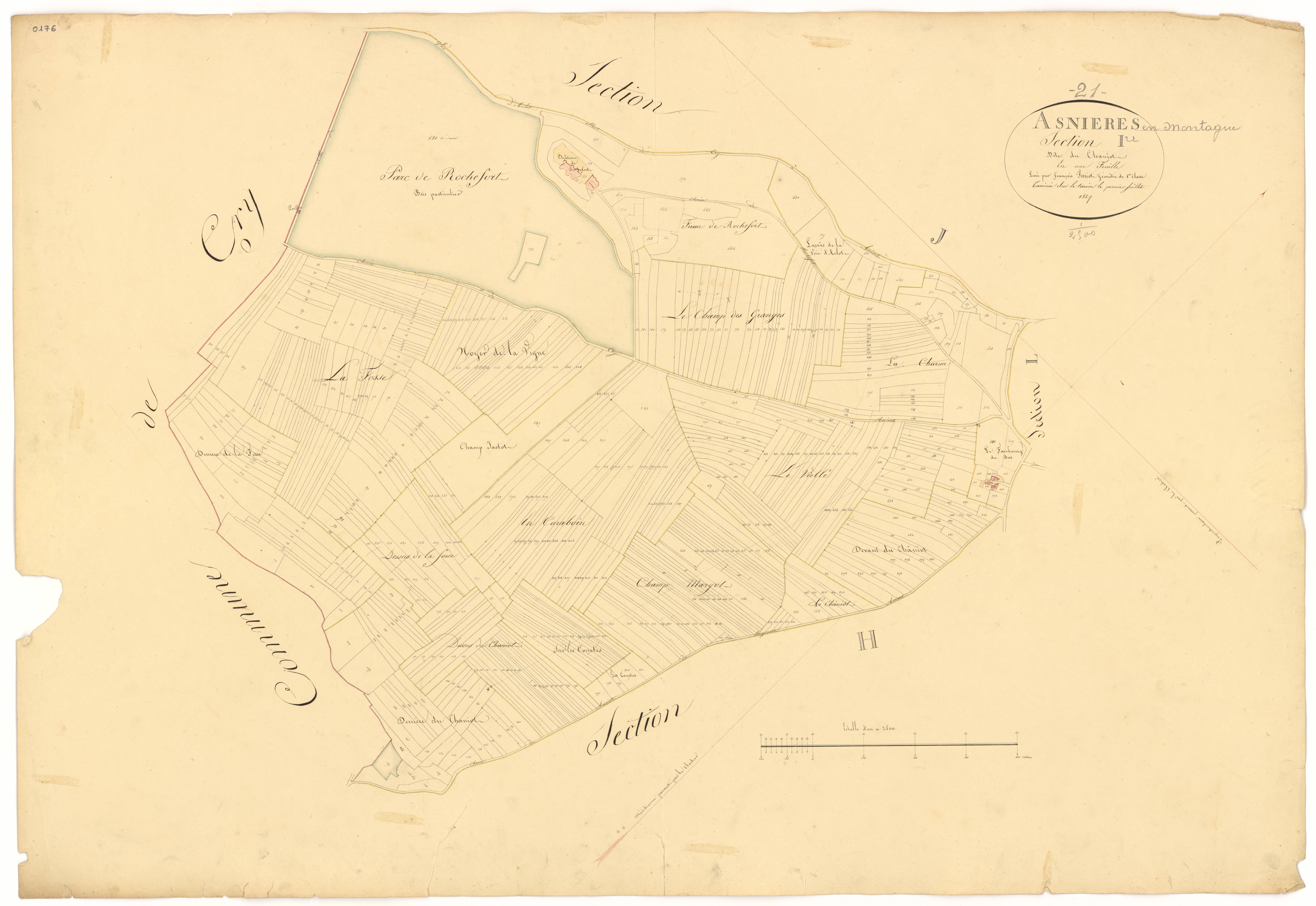 Asnières-en-Montagne - Section I - 3 P PLAN 29/13
