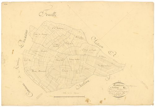 Asnières-en-Montagne - Section K1 - 3 P PLAN 29/16