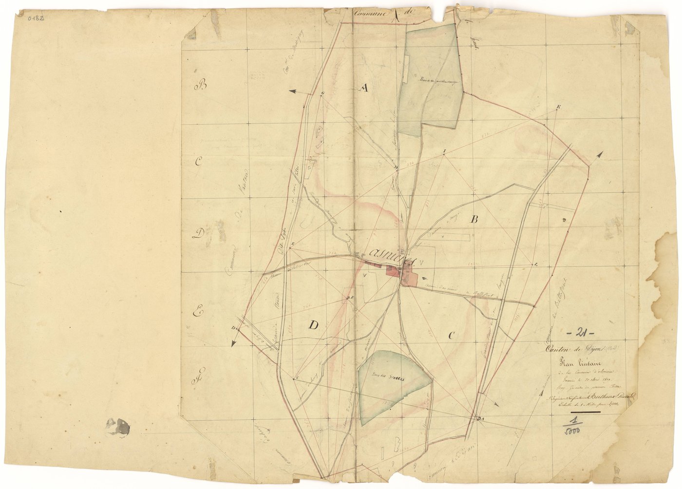 Asnières-lès-Dijon - Tableau d'assemblage (plan linÃ©aire) - 3 P PLAN 30/1
