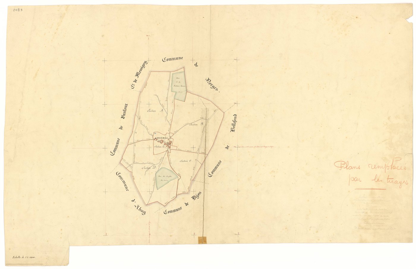 Asnières-lès-Dijon - Tableau d'assemblage - 3 P PLAN 30/2