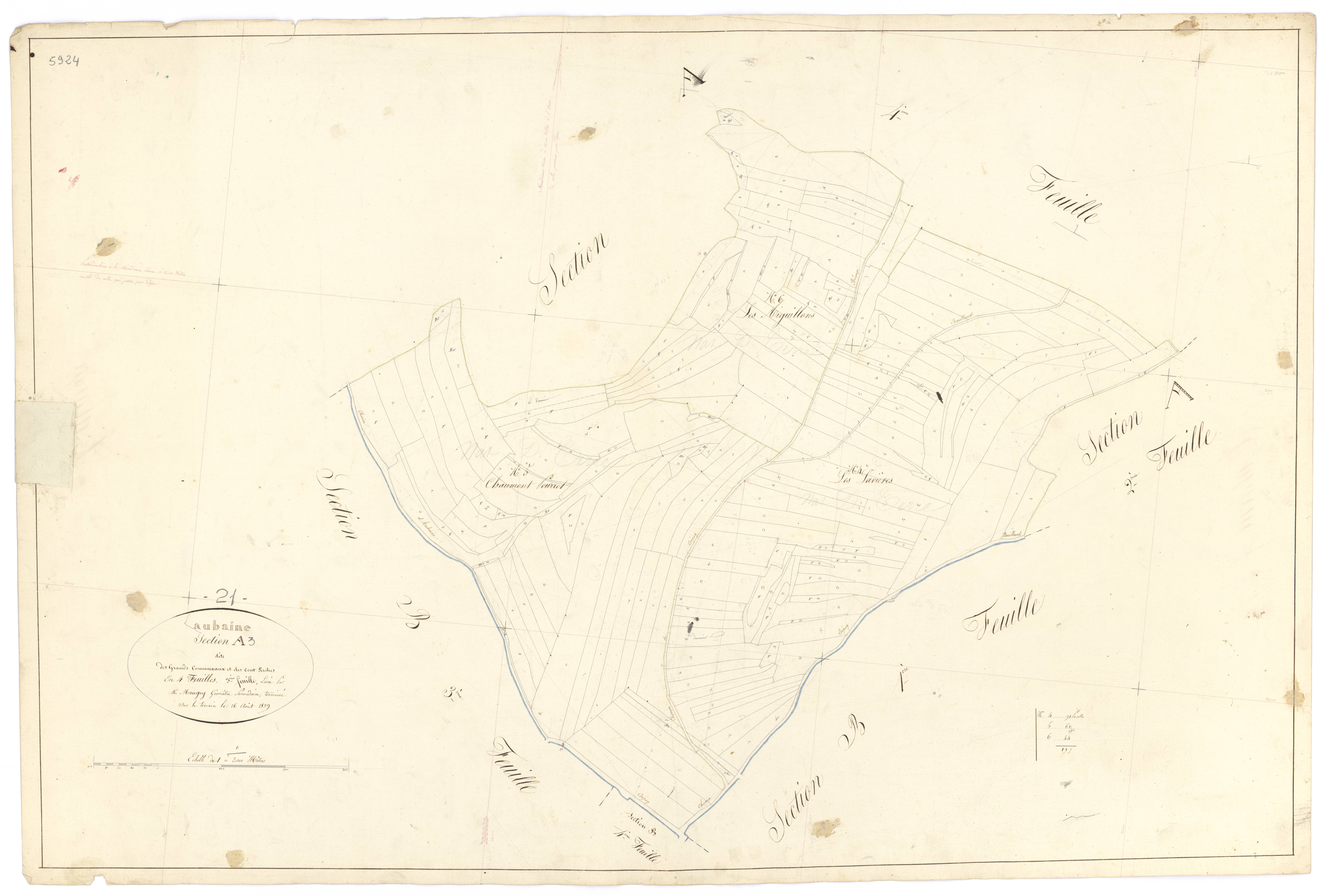 Aubaine - Section A3 - 3 P PLAN 33/5