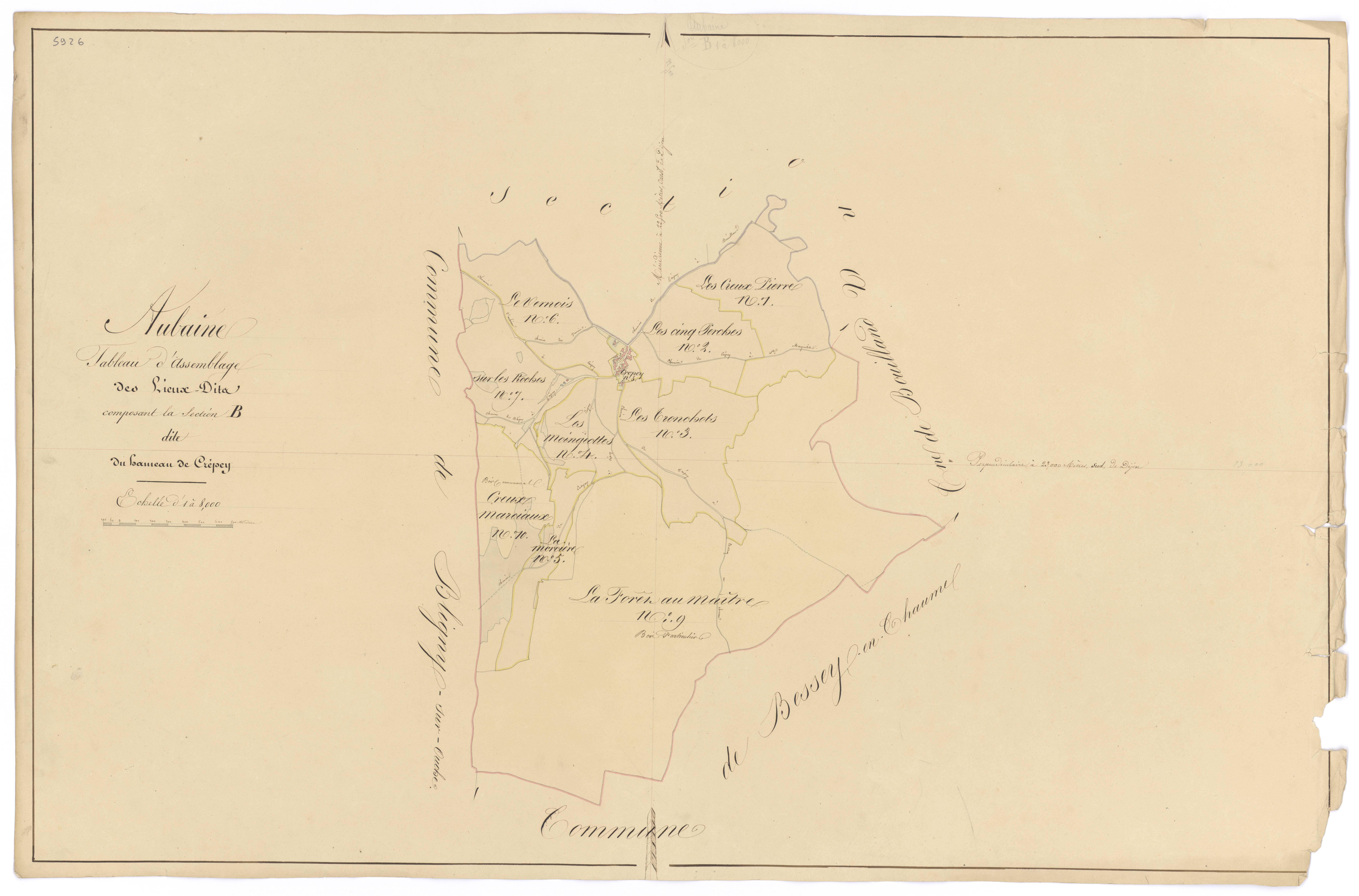 Aubaine - Section B (tableau d'assemblage) - 3 P PLAN 33/7