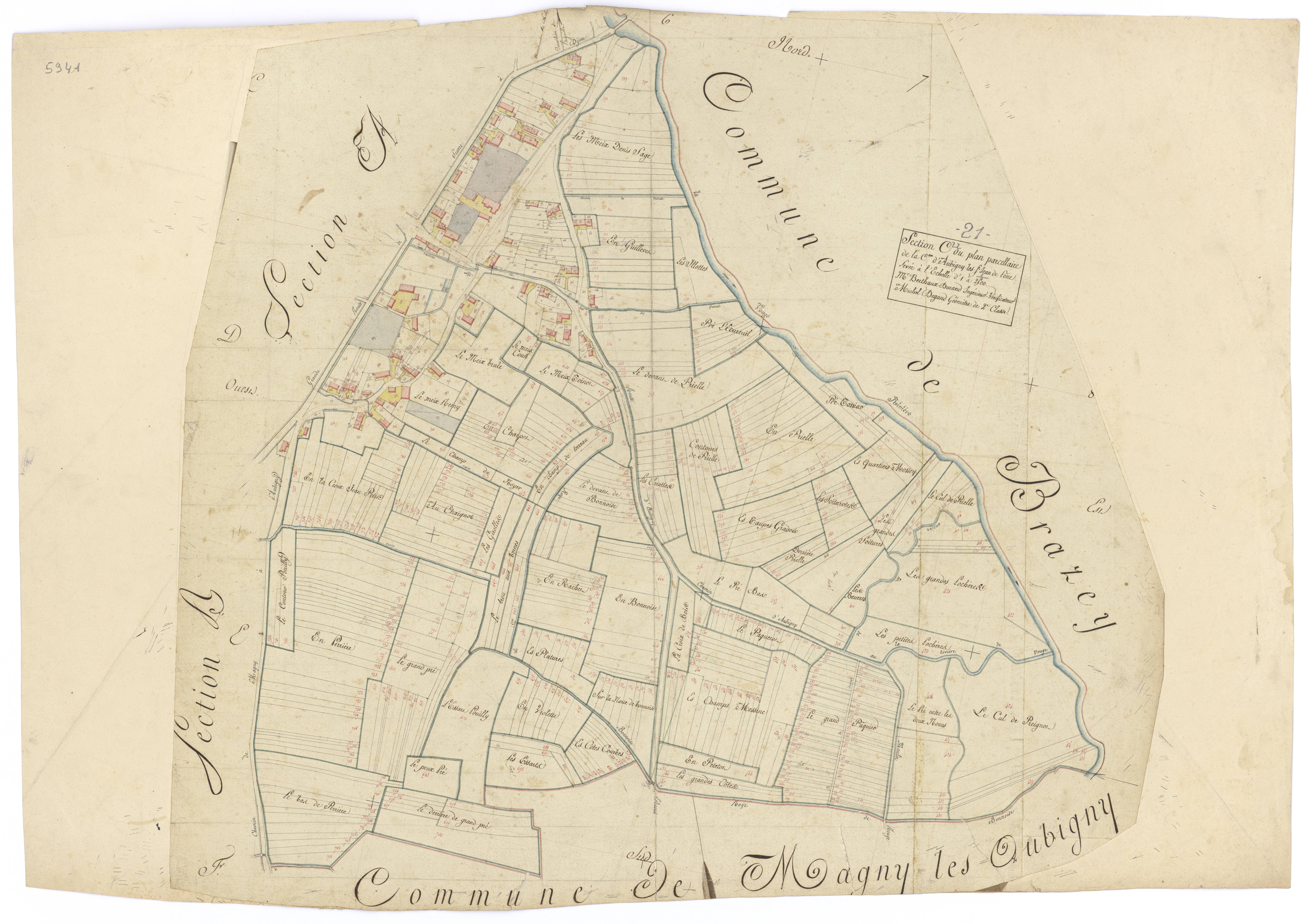 Aubigny-en-Plaine - Section C - 3 P PLAN 34/4