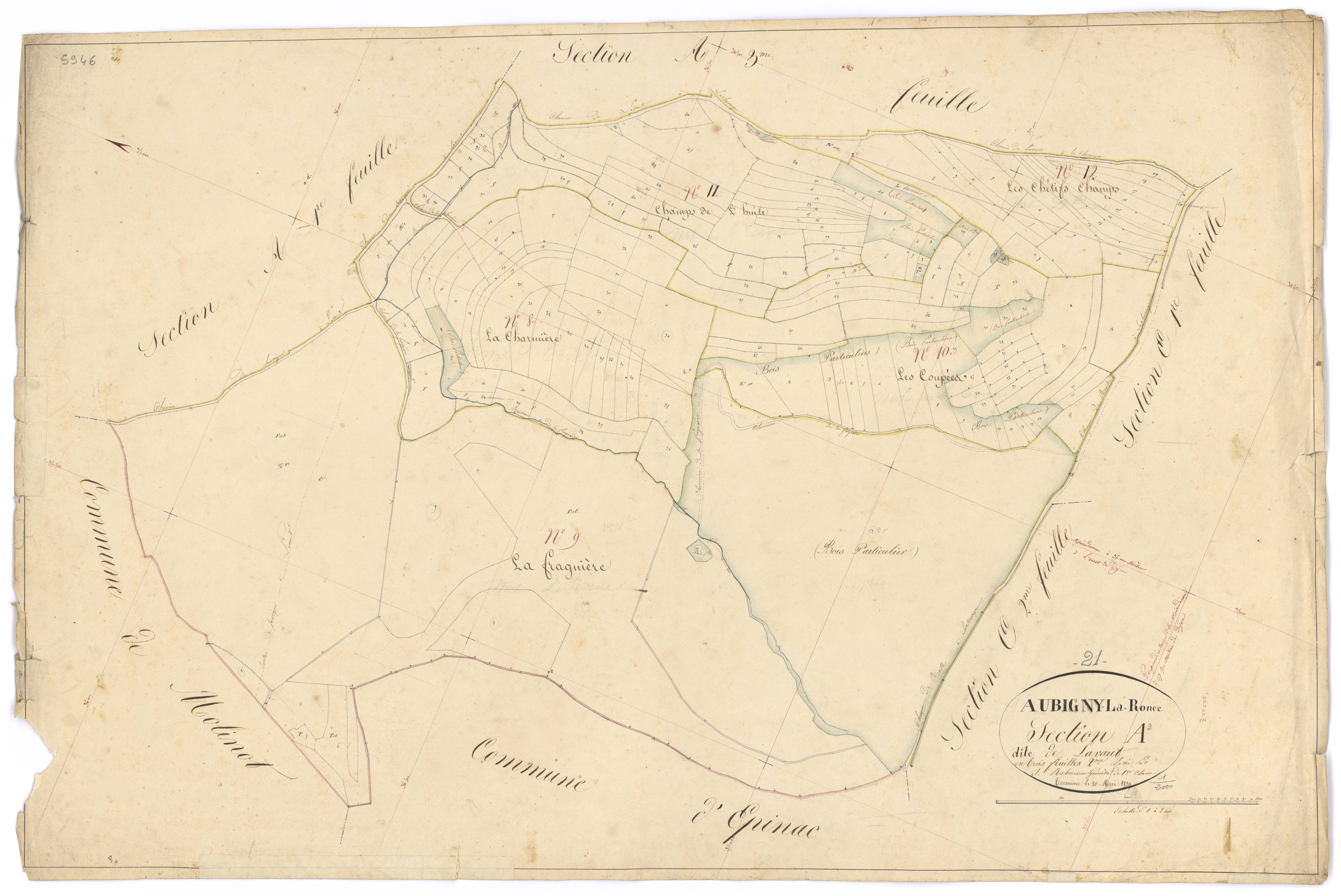 Aubigny-la-Ronce - Section A2 - 3 P PLAN 35/4