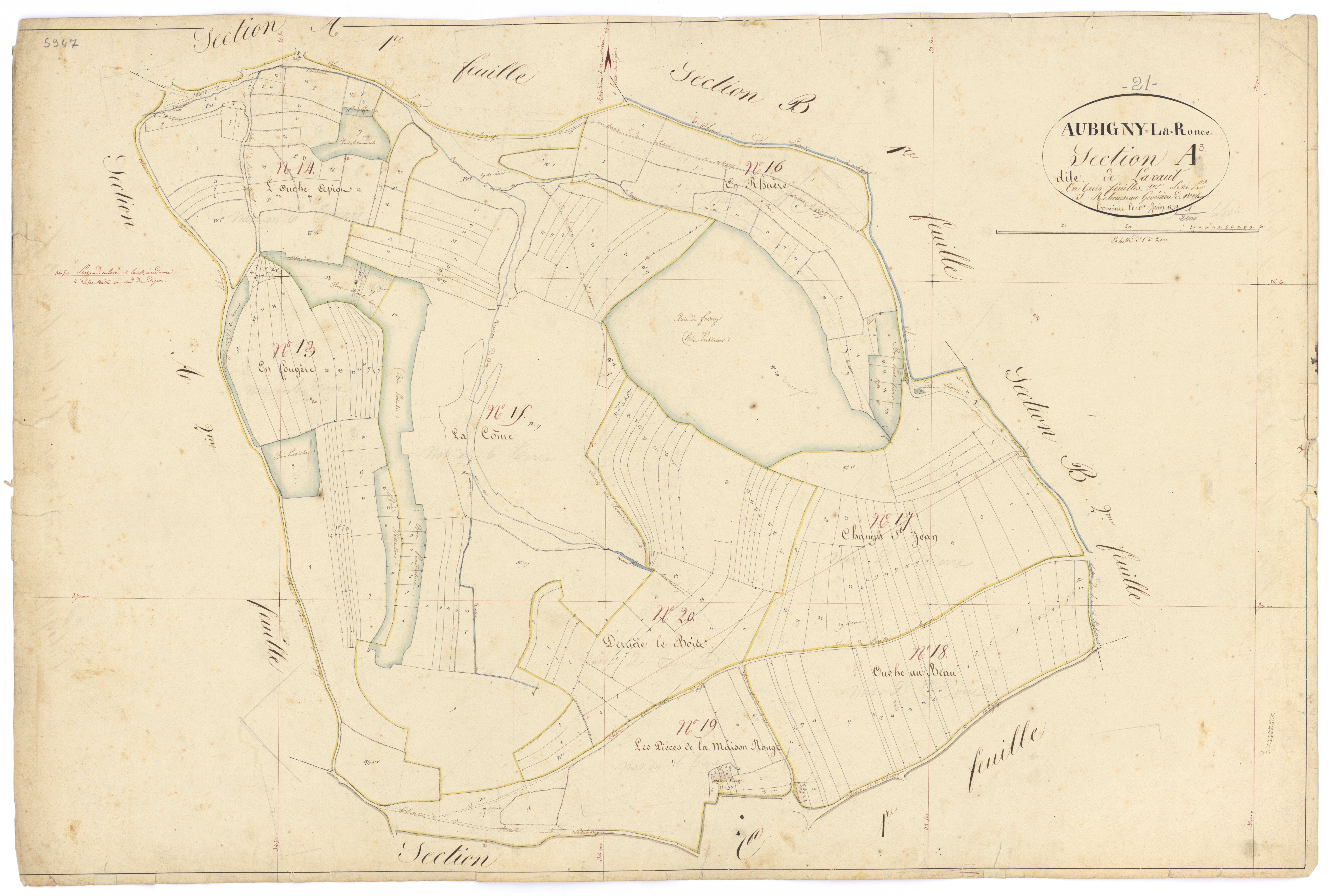Aubigny-la-Ronce - Section A3 - 3 P PLAN 35/5