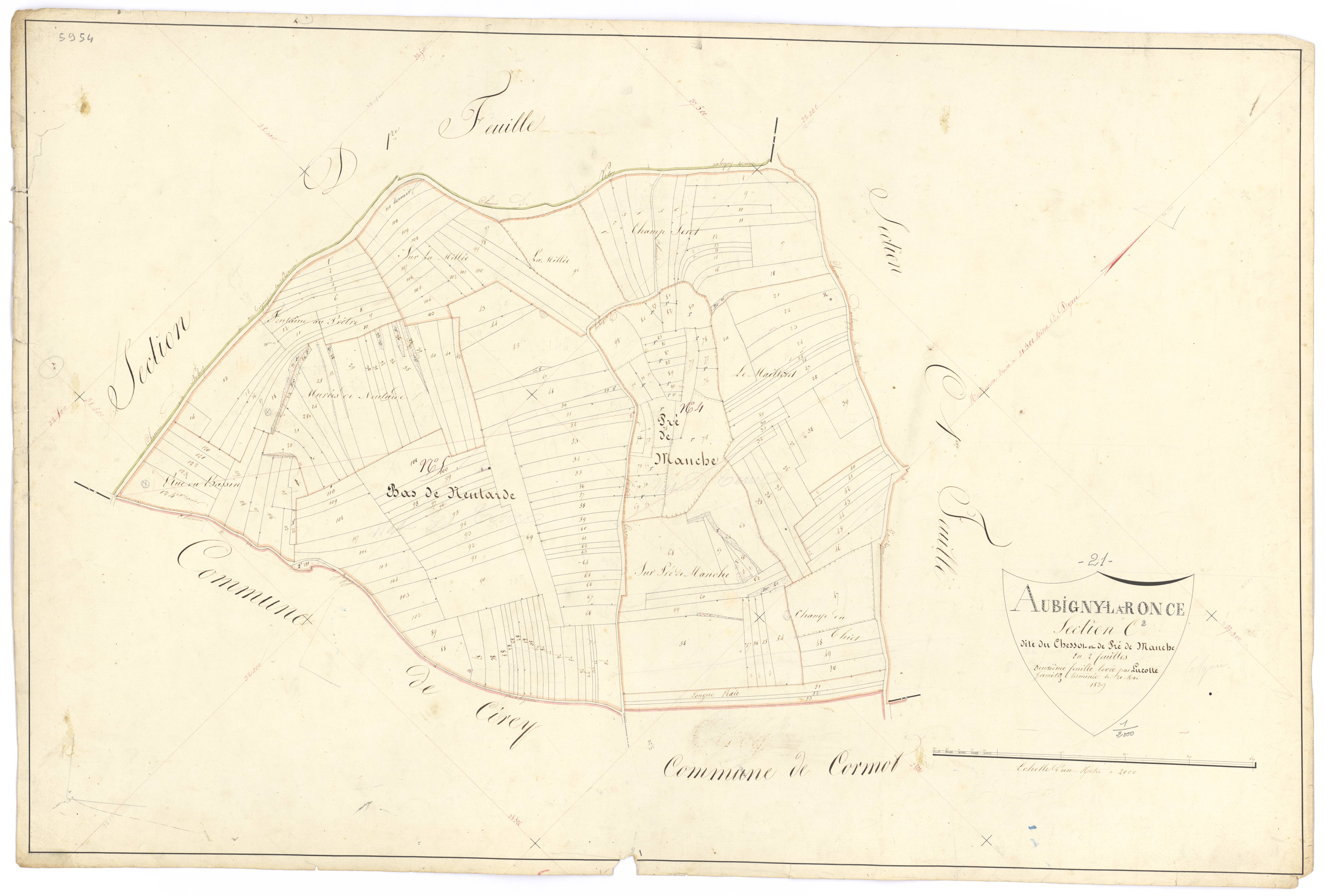 Aubigny-la-Ronce - Section C2 - 3 P PLAN 35/12