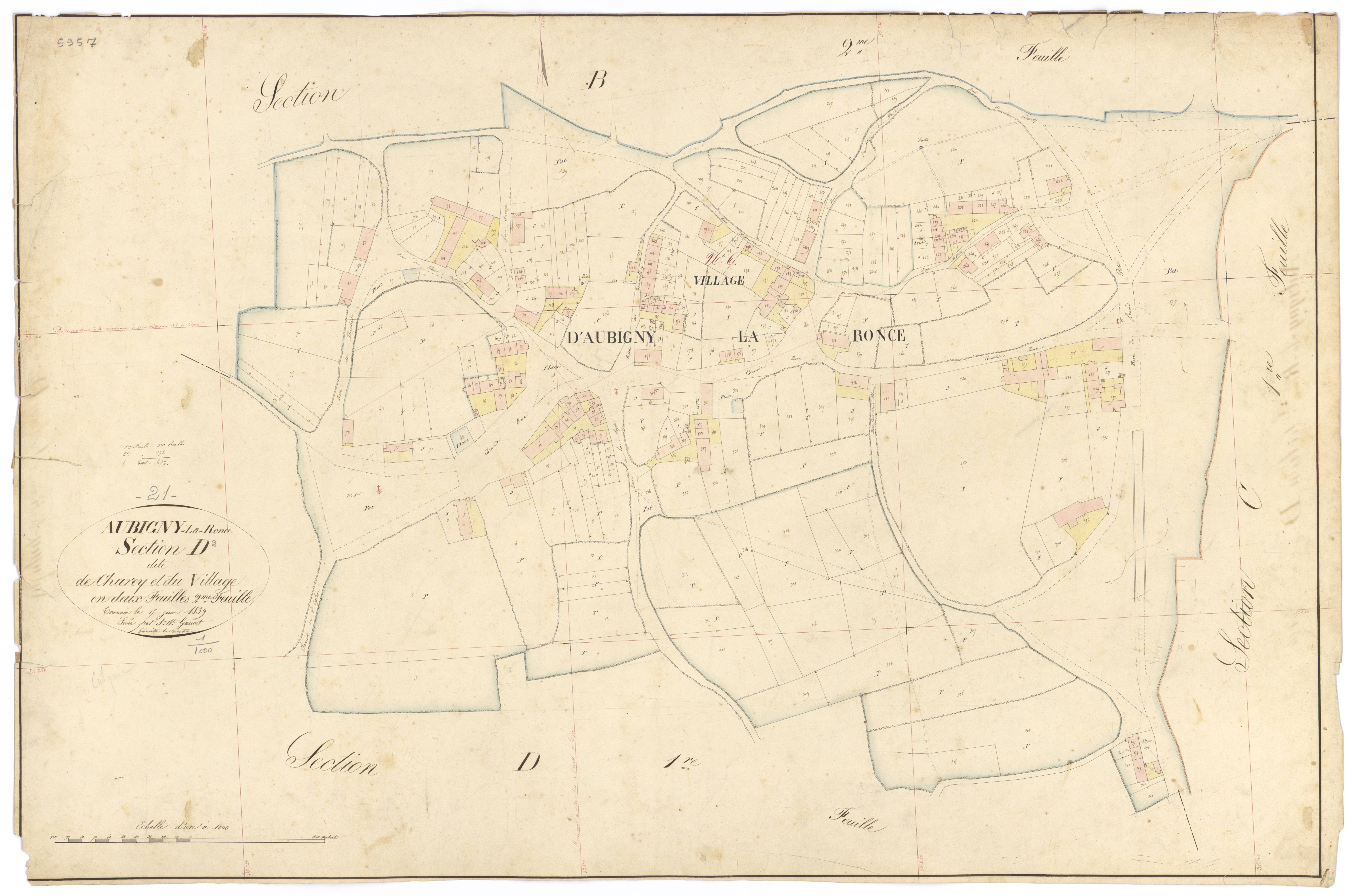 Aubigny-la-Ronce - Section D2 - 3 P PLAN 35/15
