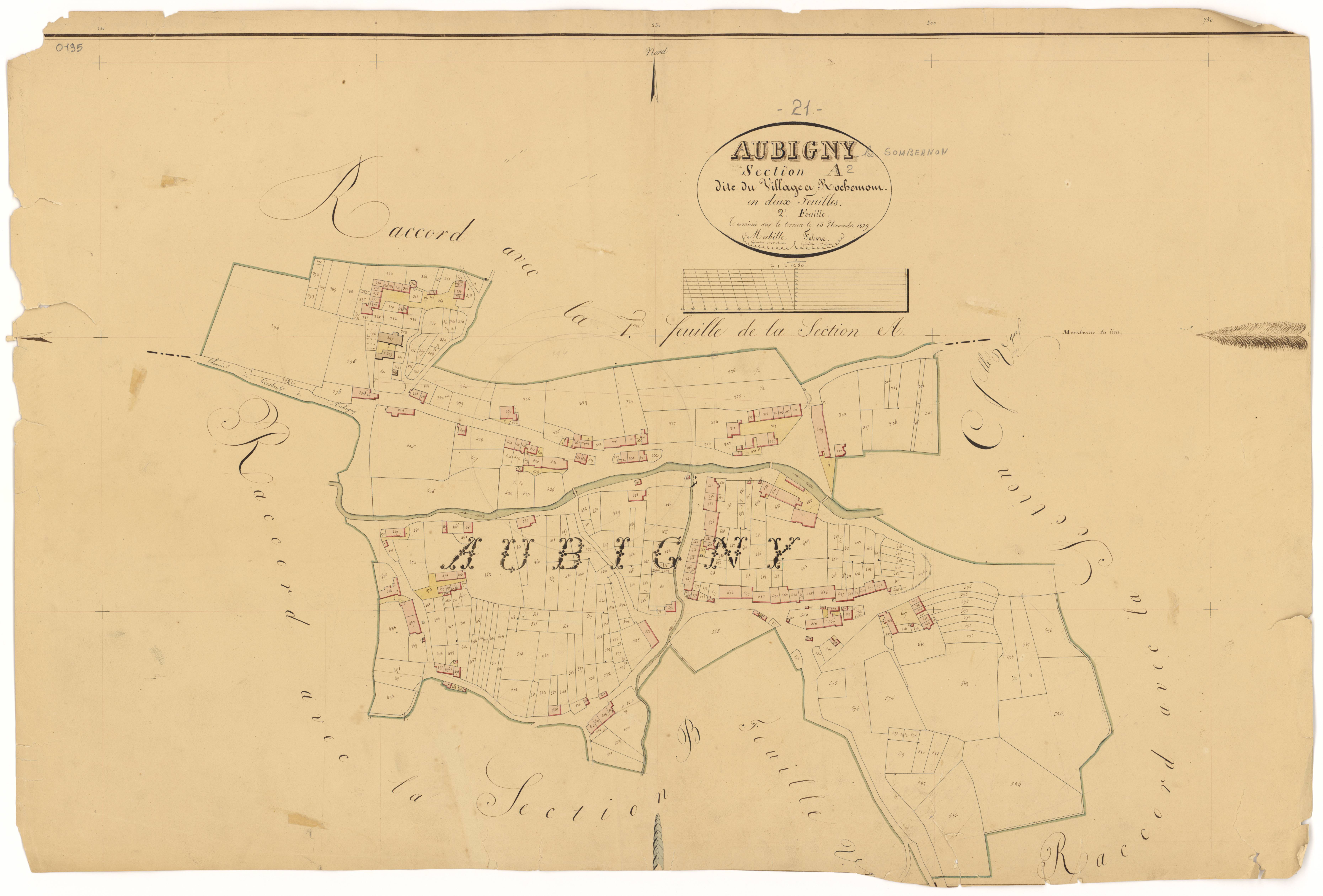 Aubigny-lès-Sombernon - Section A2 - 3 P PLAN 36/3