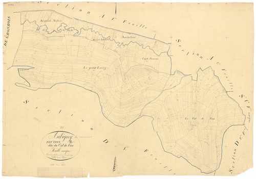 Aubigny-lès-Sombernon - Section B - 3 P PLAN 36/4