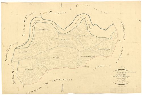 Aubigny-lès-Sombernon - Section D2 - 3 P PLAN 36/7