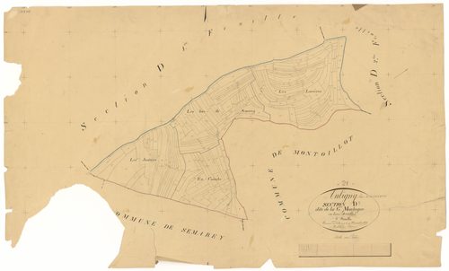 Aubigny-lès-Sombernon - Section D3 - 3 P PLAN 36/8