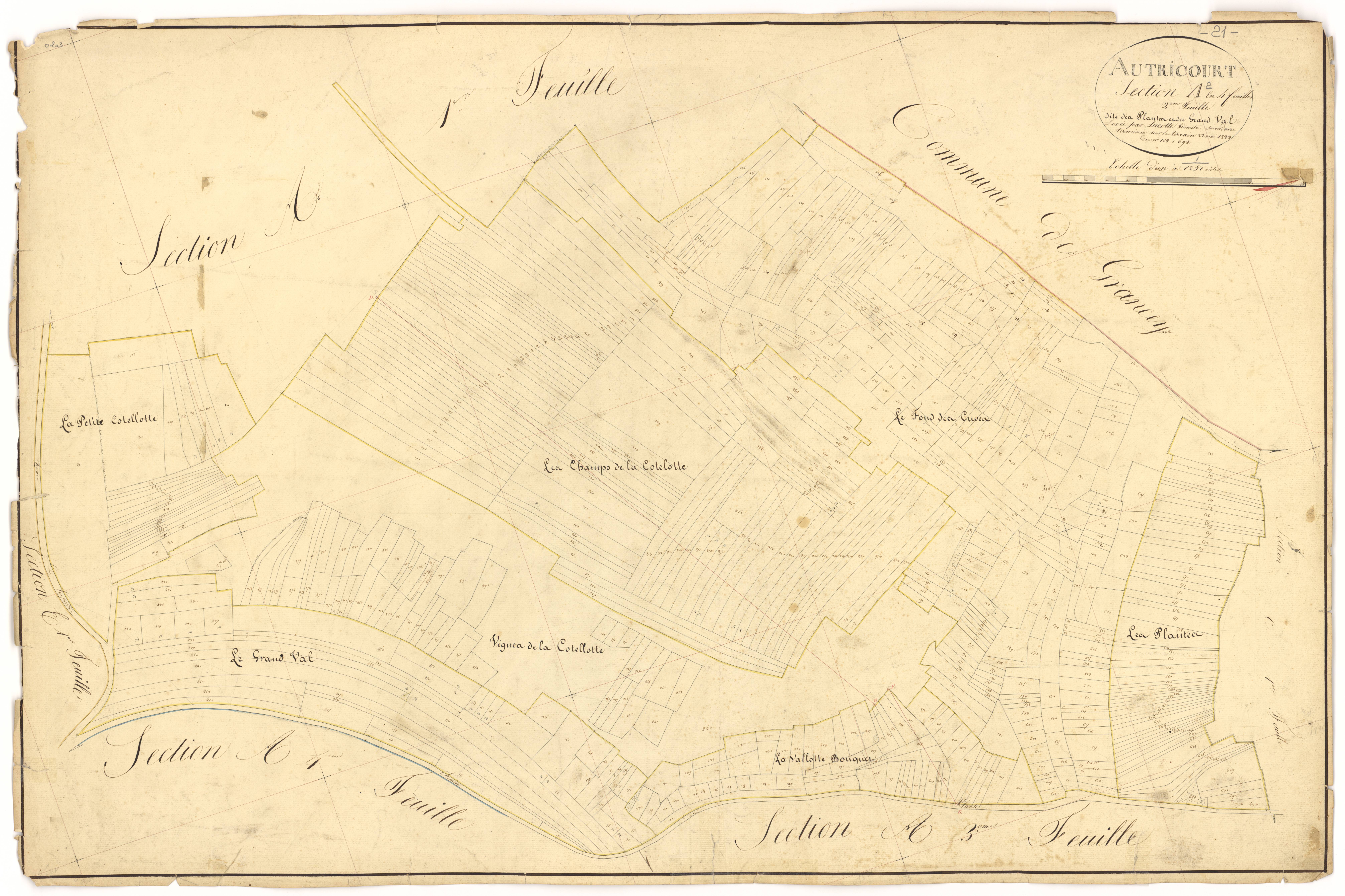 Autricourt - Section A2 - 3 P PLAN 37/3