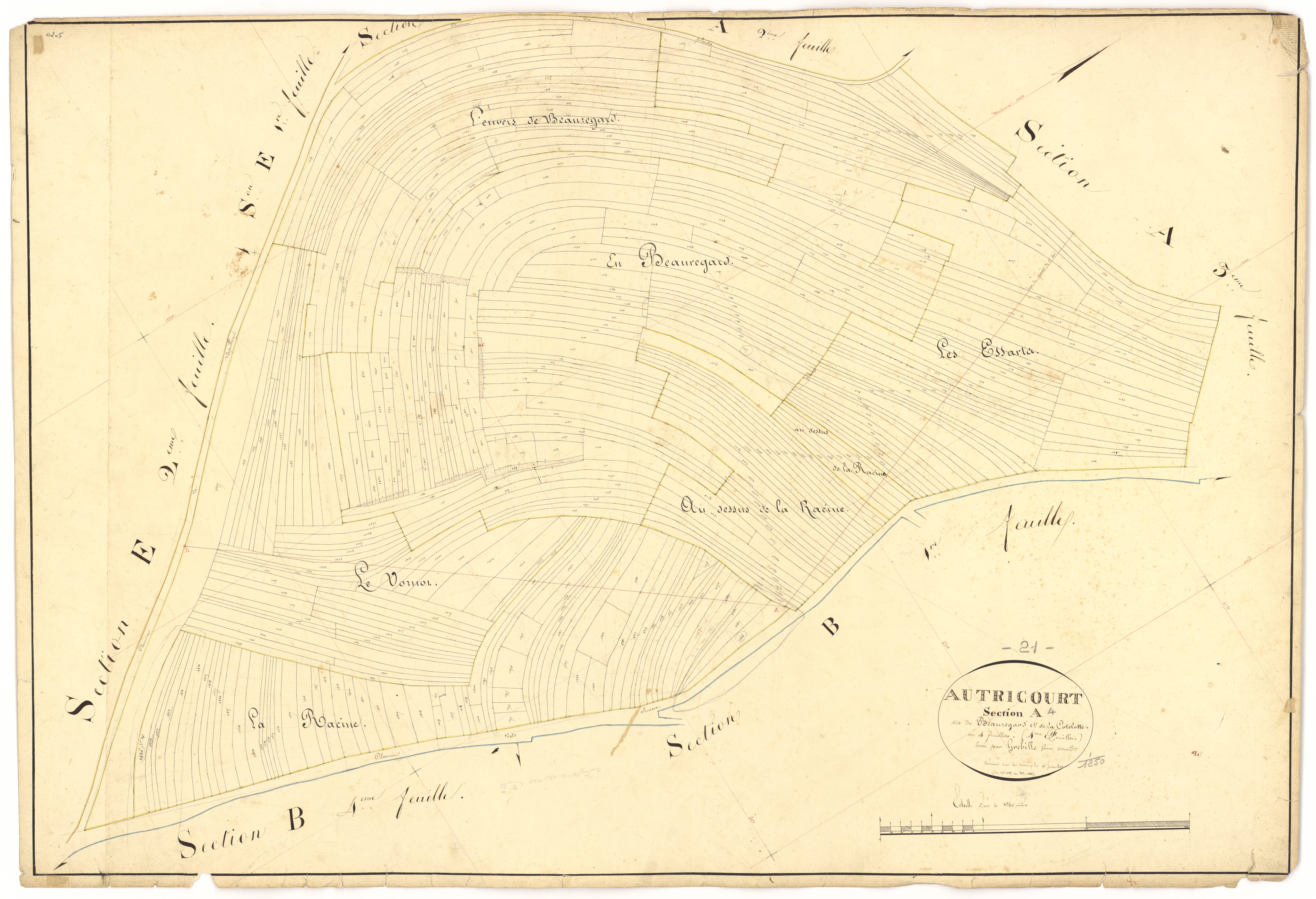 Autricourt - Section A4 - 3 P PLAN 37/5