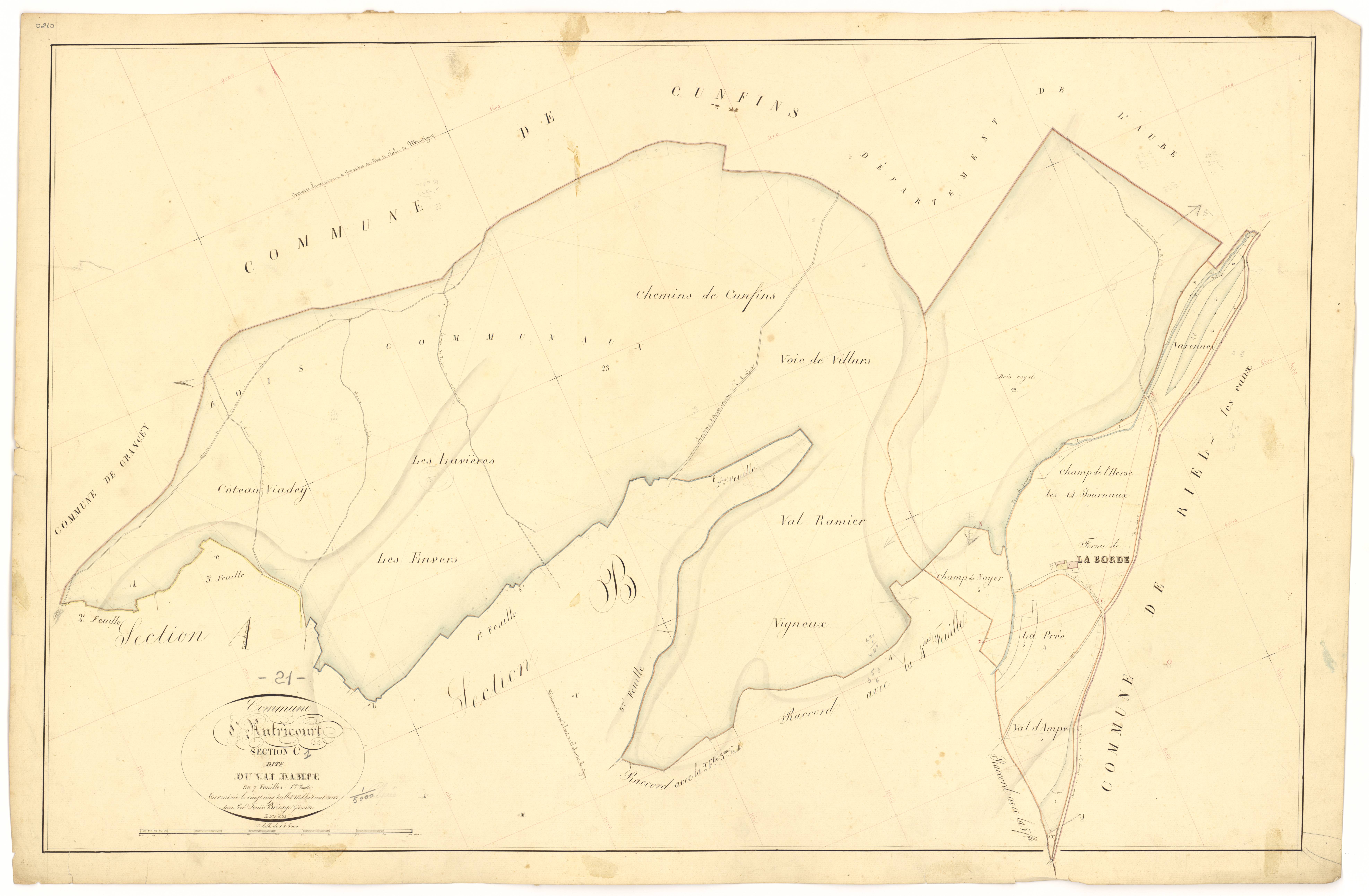 Autricourt - Section C1 - 3 P PLAN 37/10