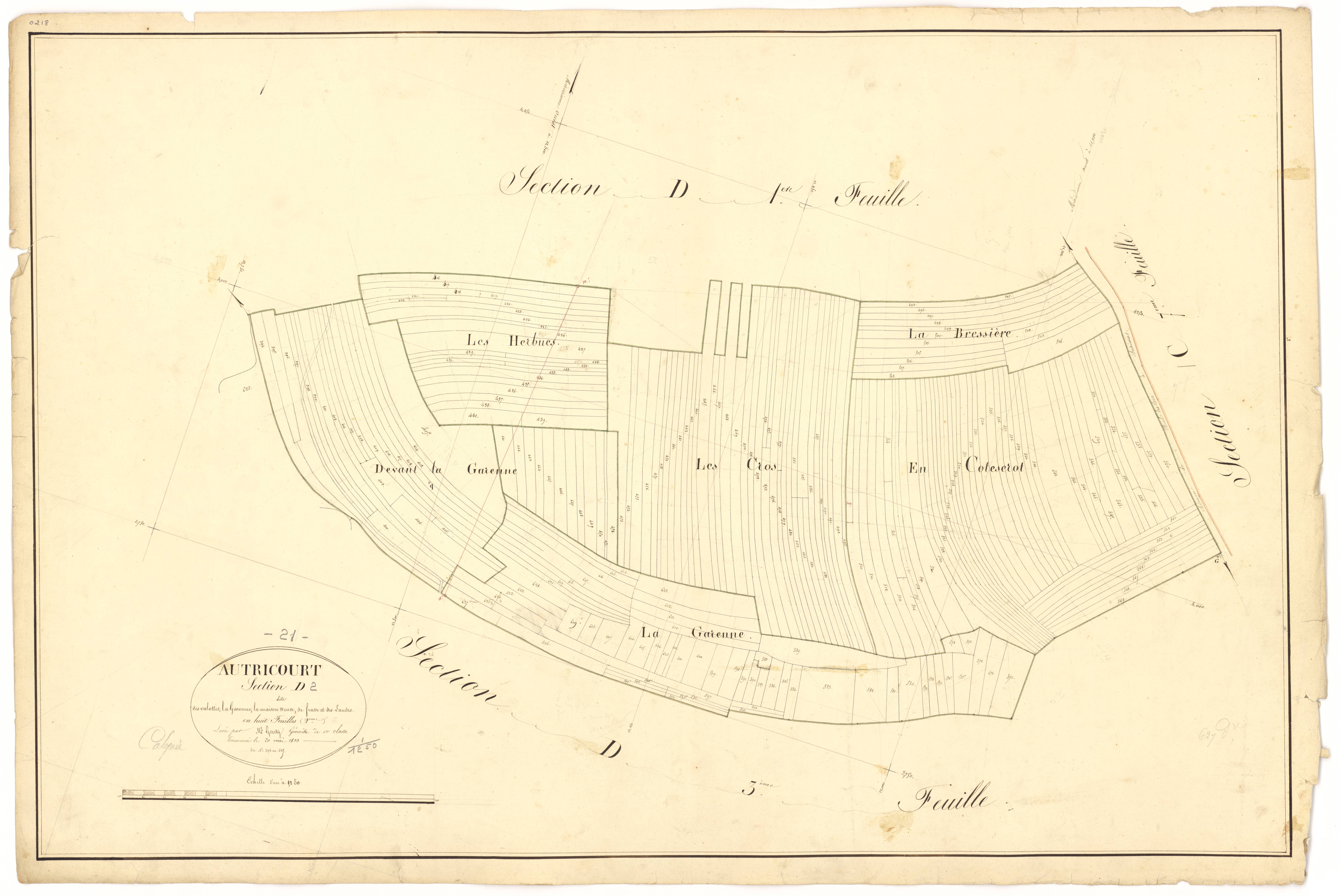 Autricourt - Section D2 - 3 P PLAN 37/18