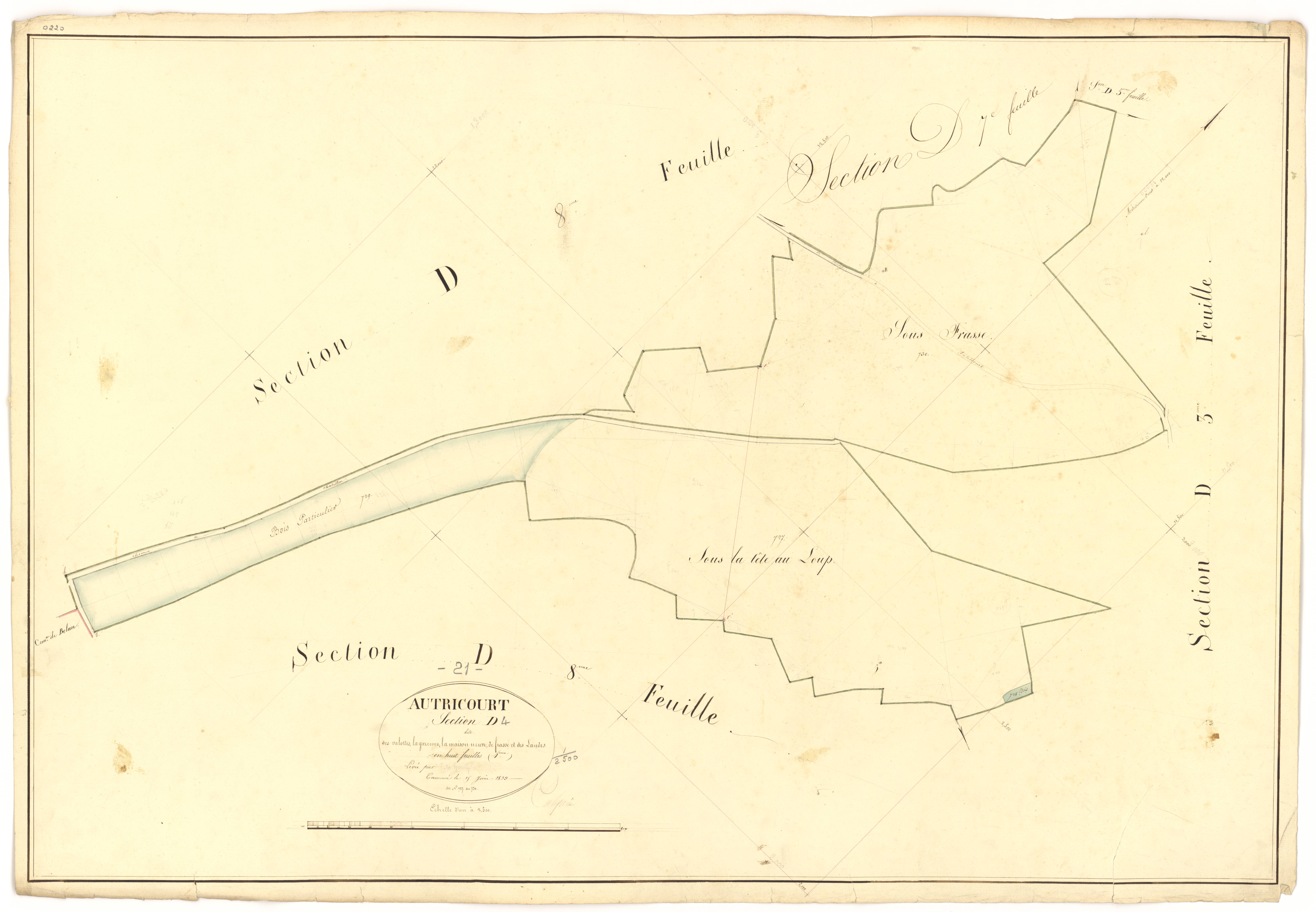 Autricourt - Section D4 - 3 P PLAN 37/20
