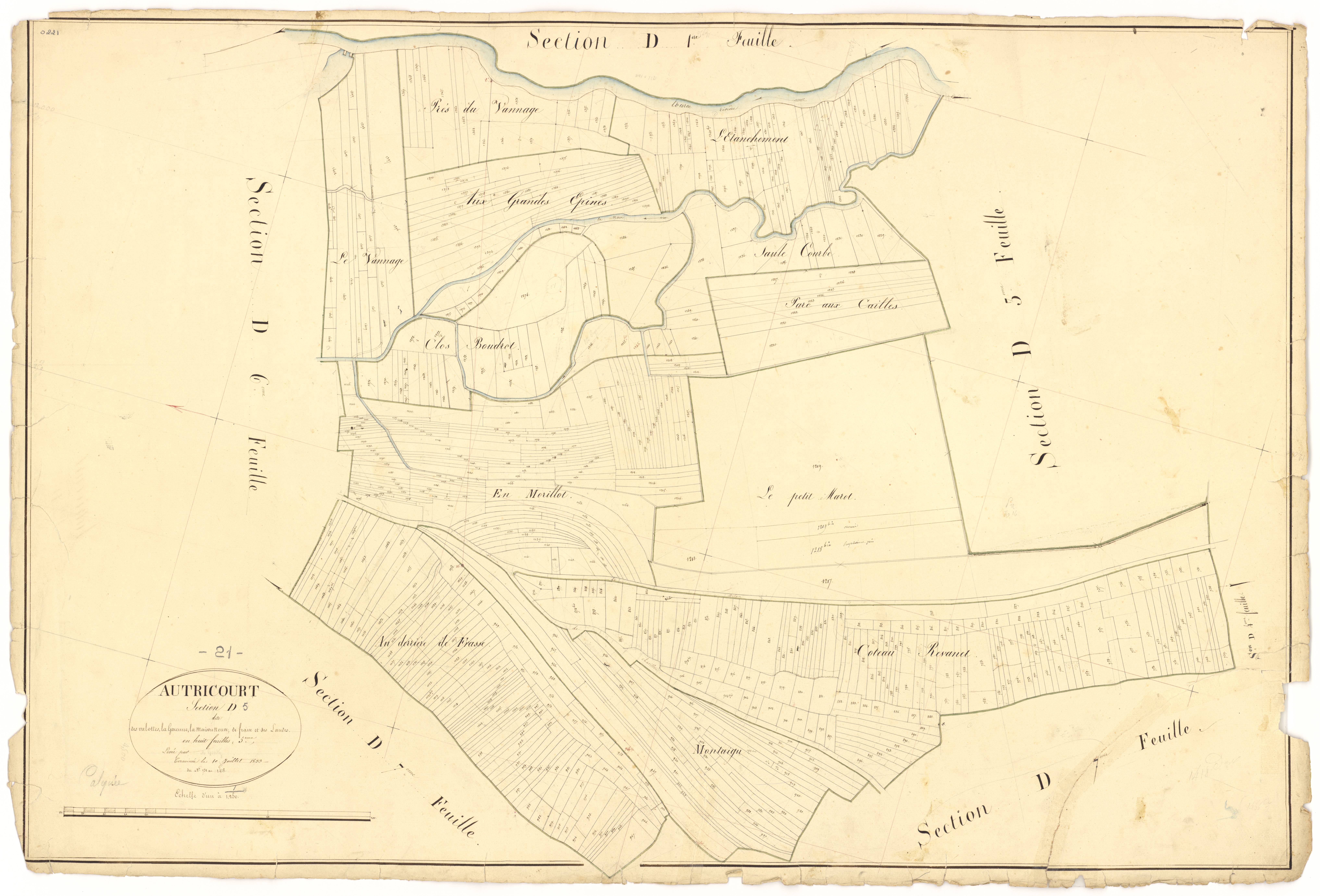 Autricourt - Section D5 - 3 P PLAN 37/21