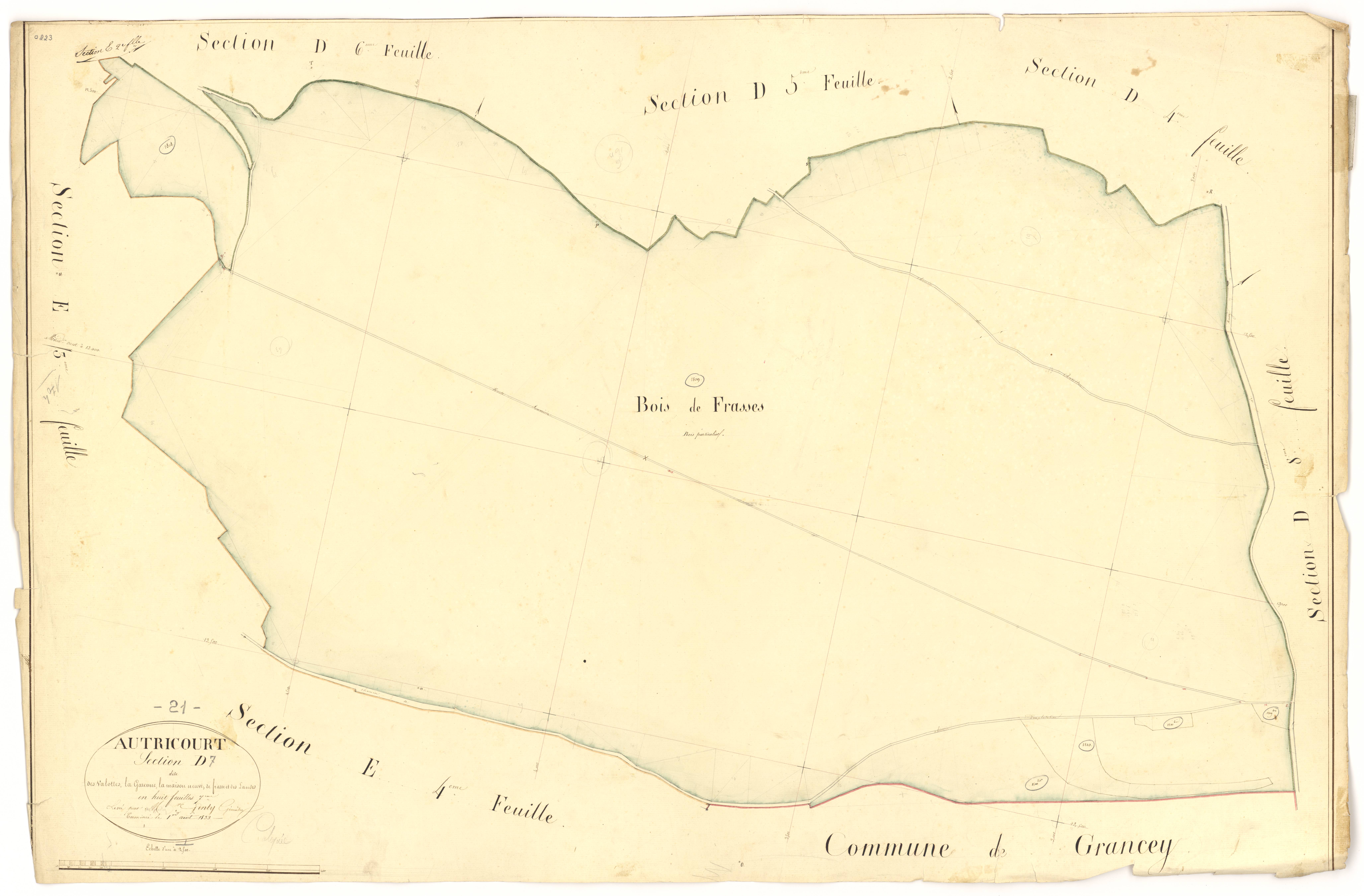 Autricourt - Section D7 - 3 P PLAN 37/23
