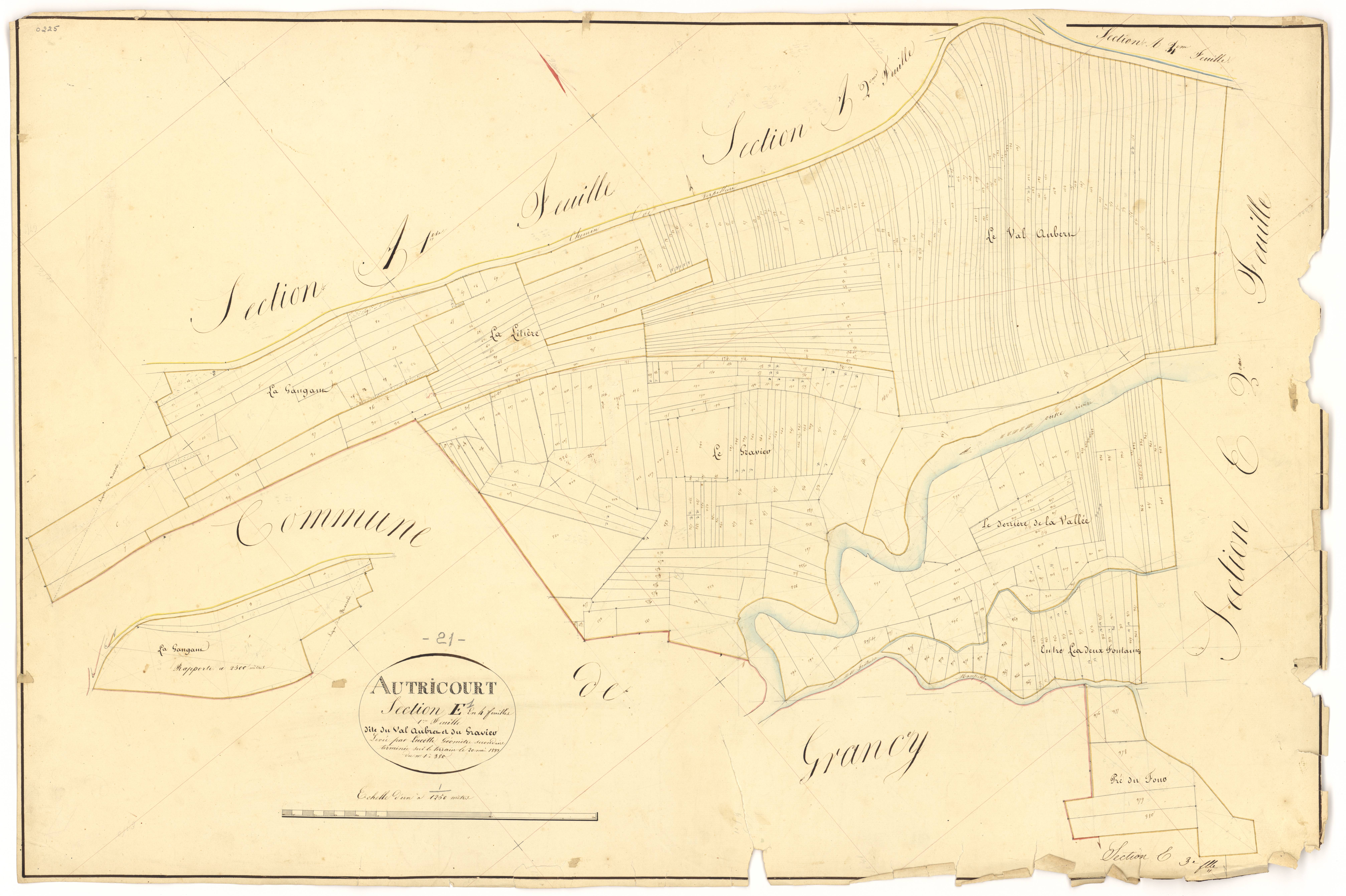 Autricourt - Section E1 - 3 P PLAN 37/25