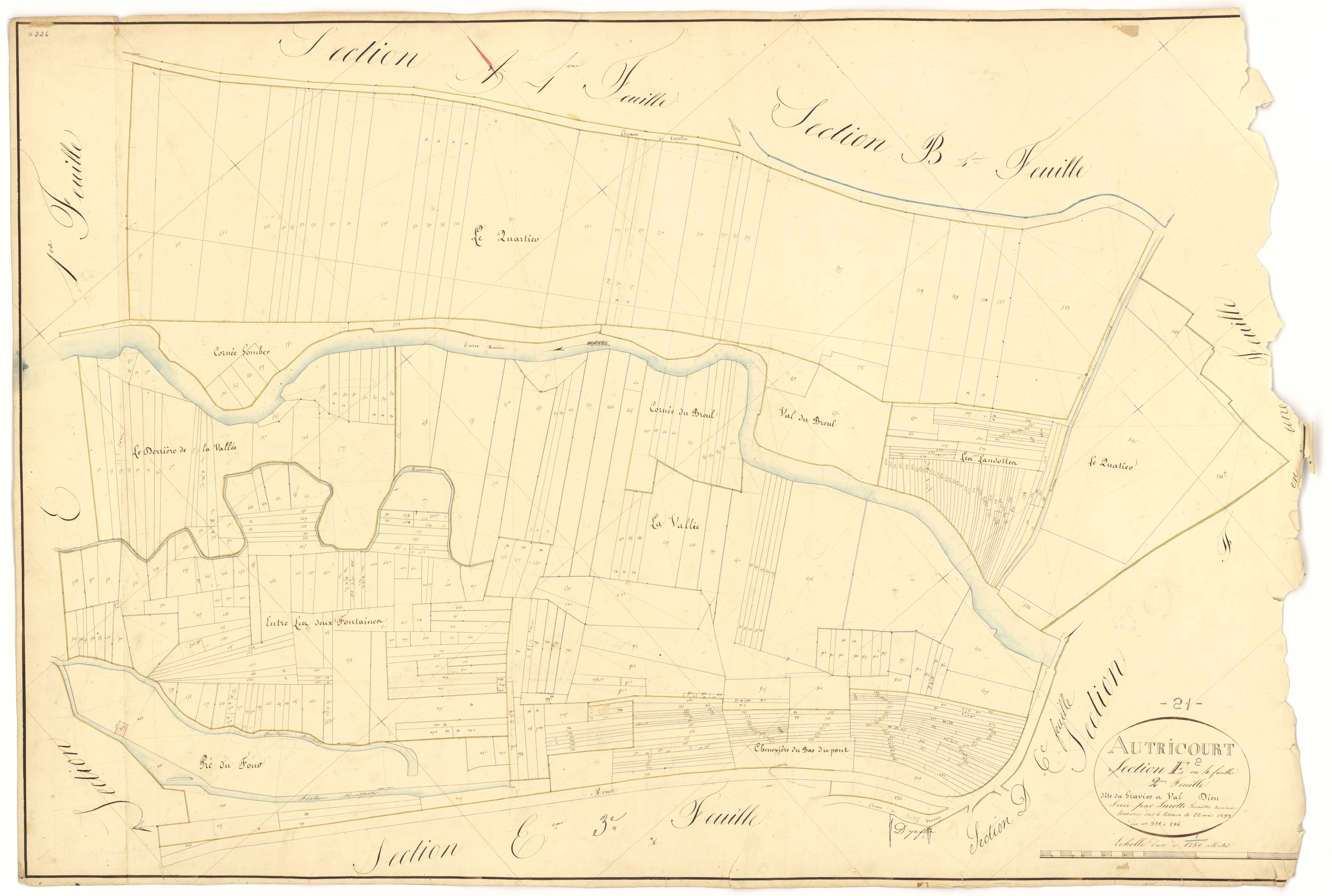 Autricourt - Section E2 - 3 P PLAN 37/26