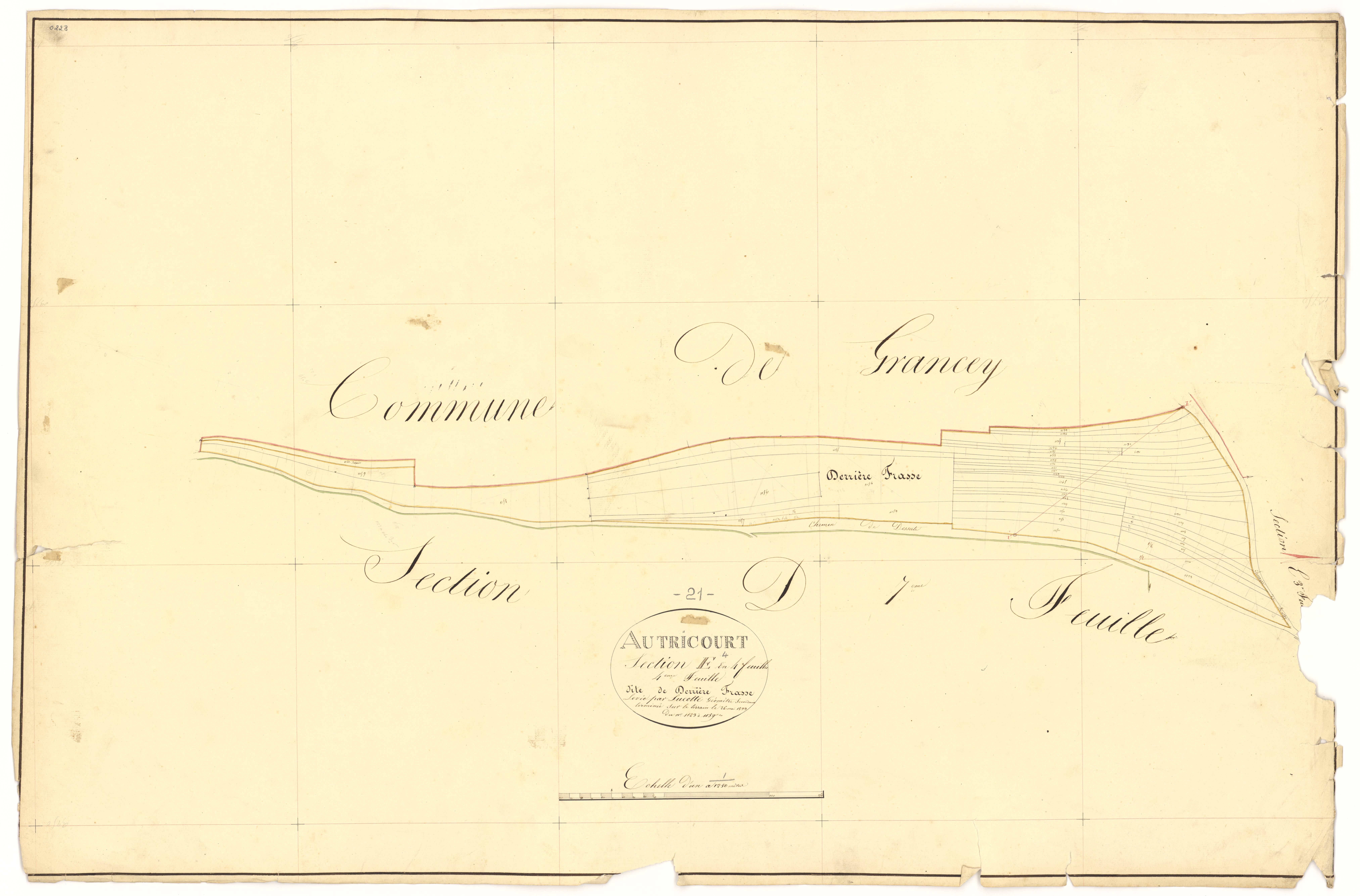 Autricourt - Section E4 - 3 P PLAN 37/28