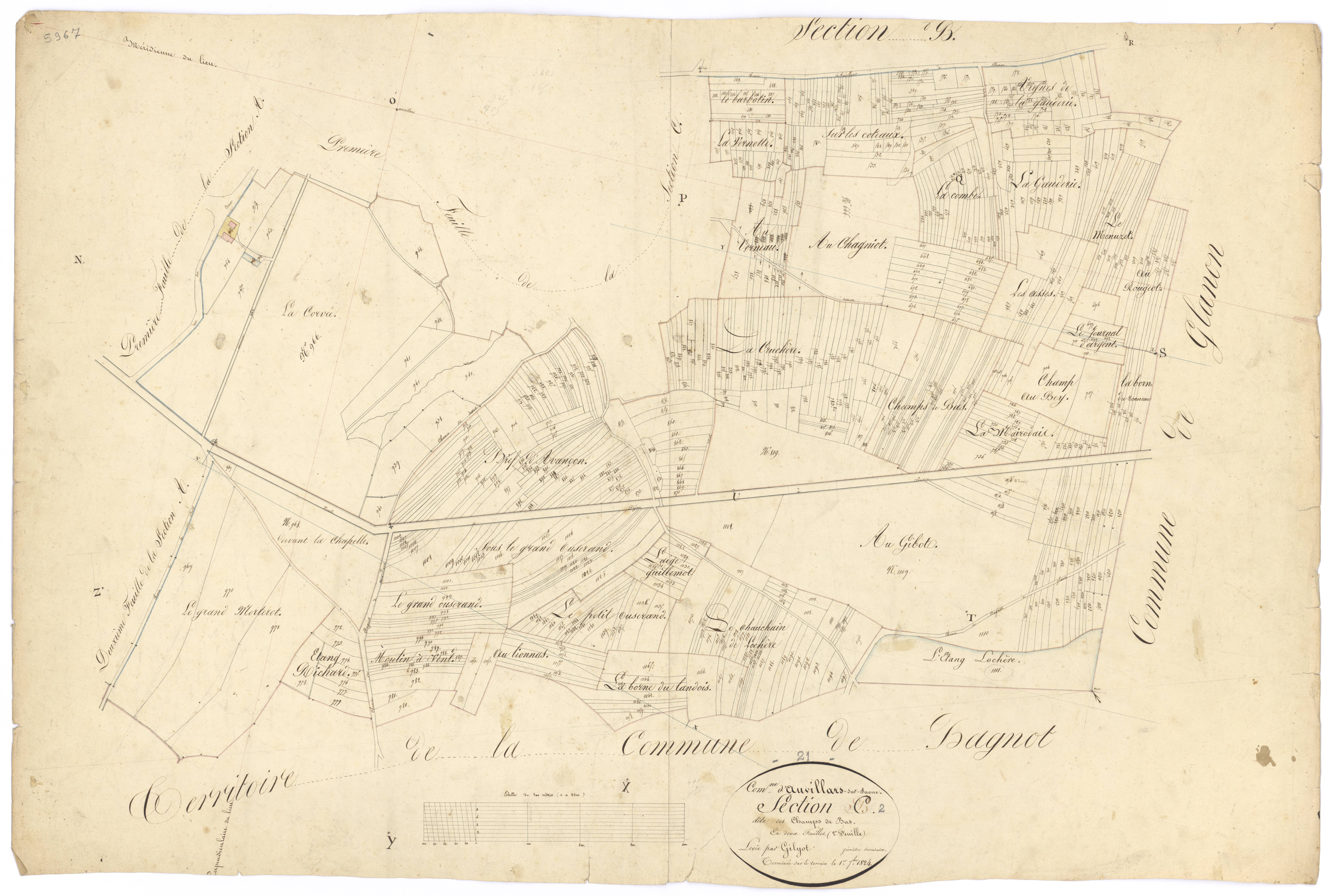 Auvillars-sur-Saône - Section C2 - 3 P PLAN 38/7